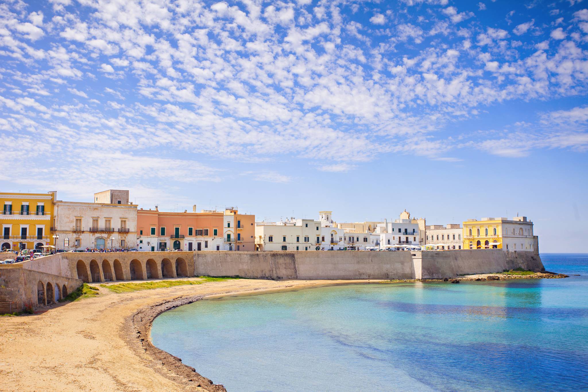 spiaggia nel centro di gallipoli