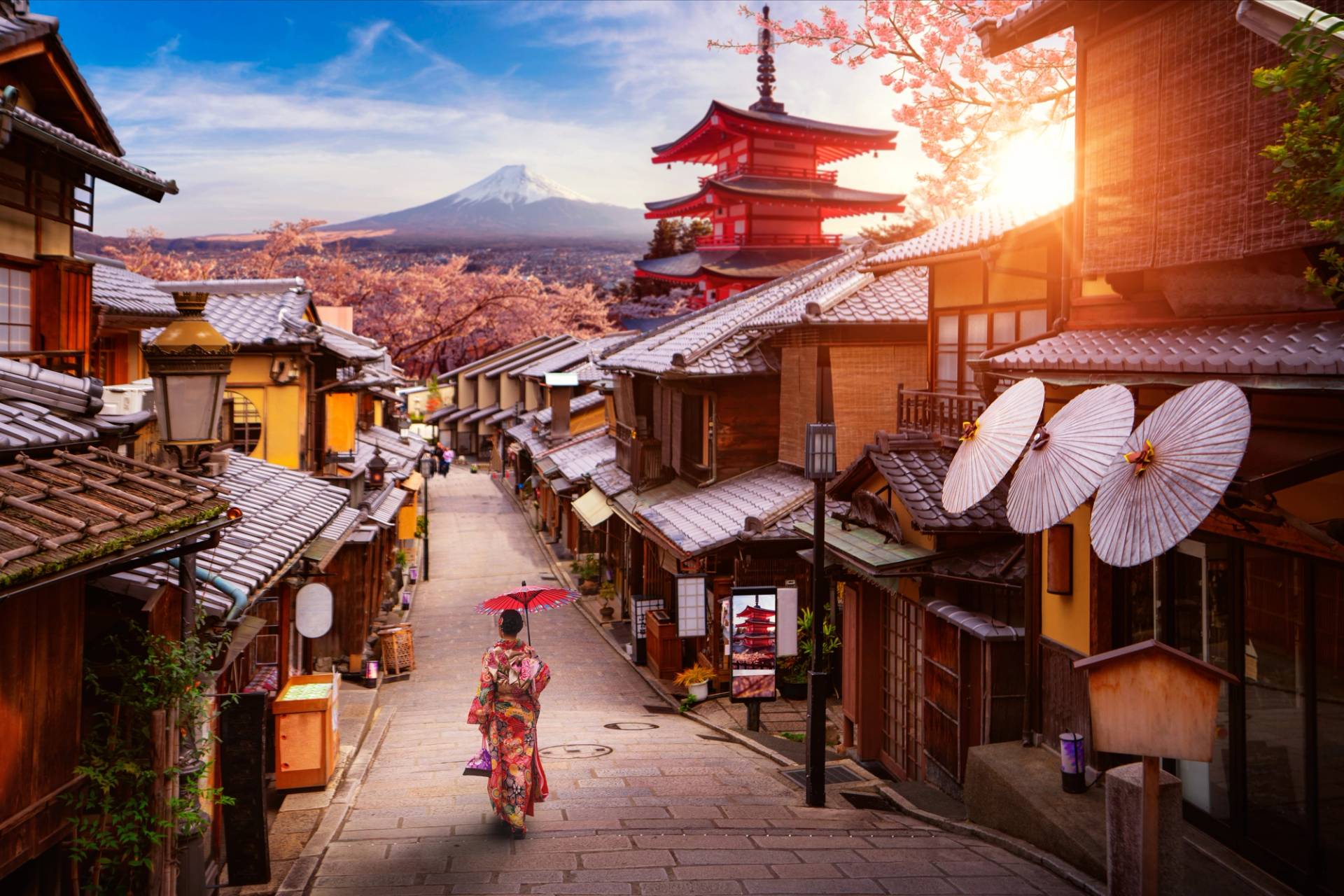 tramonto a kyoto