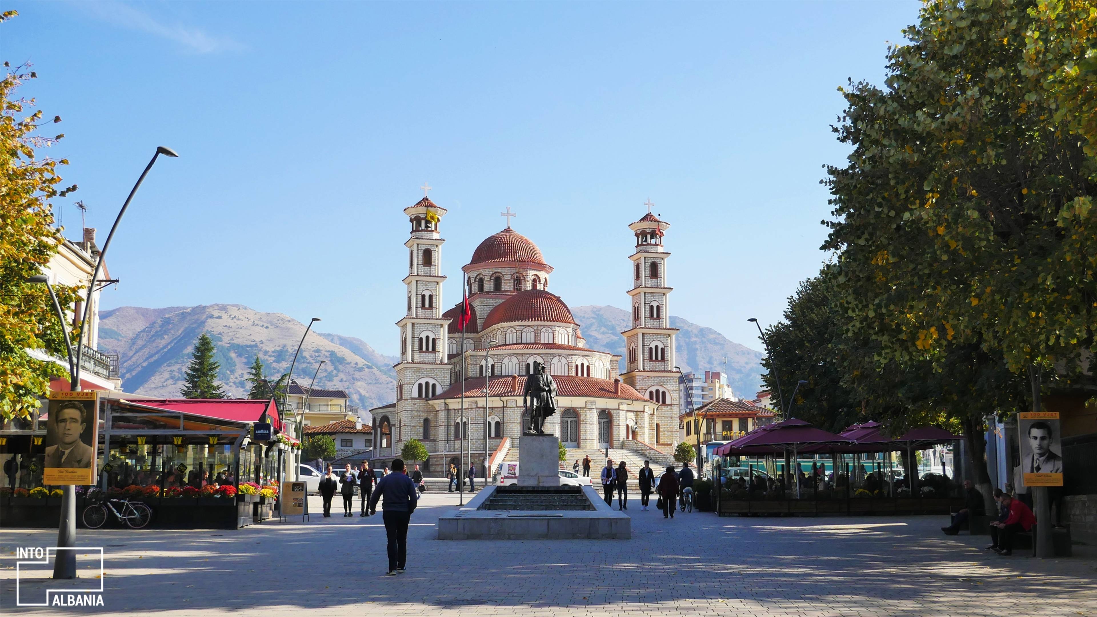 centro storico di corizza in albania