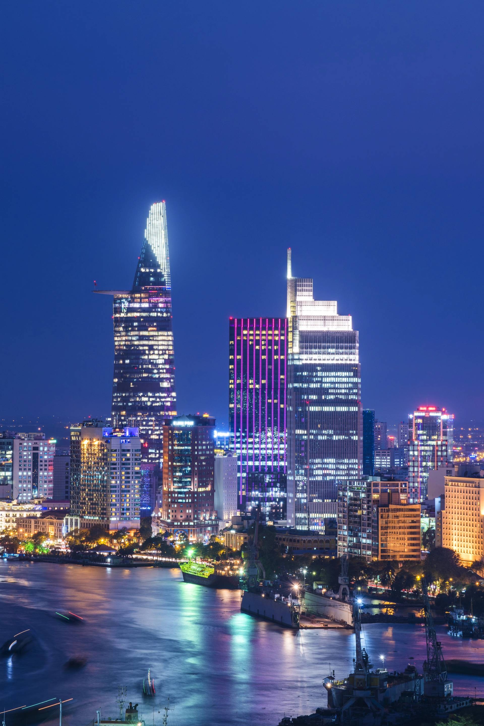 Ho Chi Minh in the evening