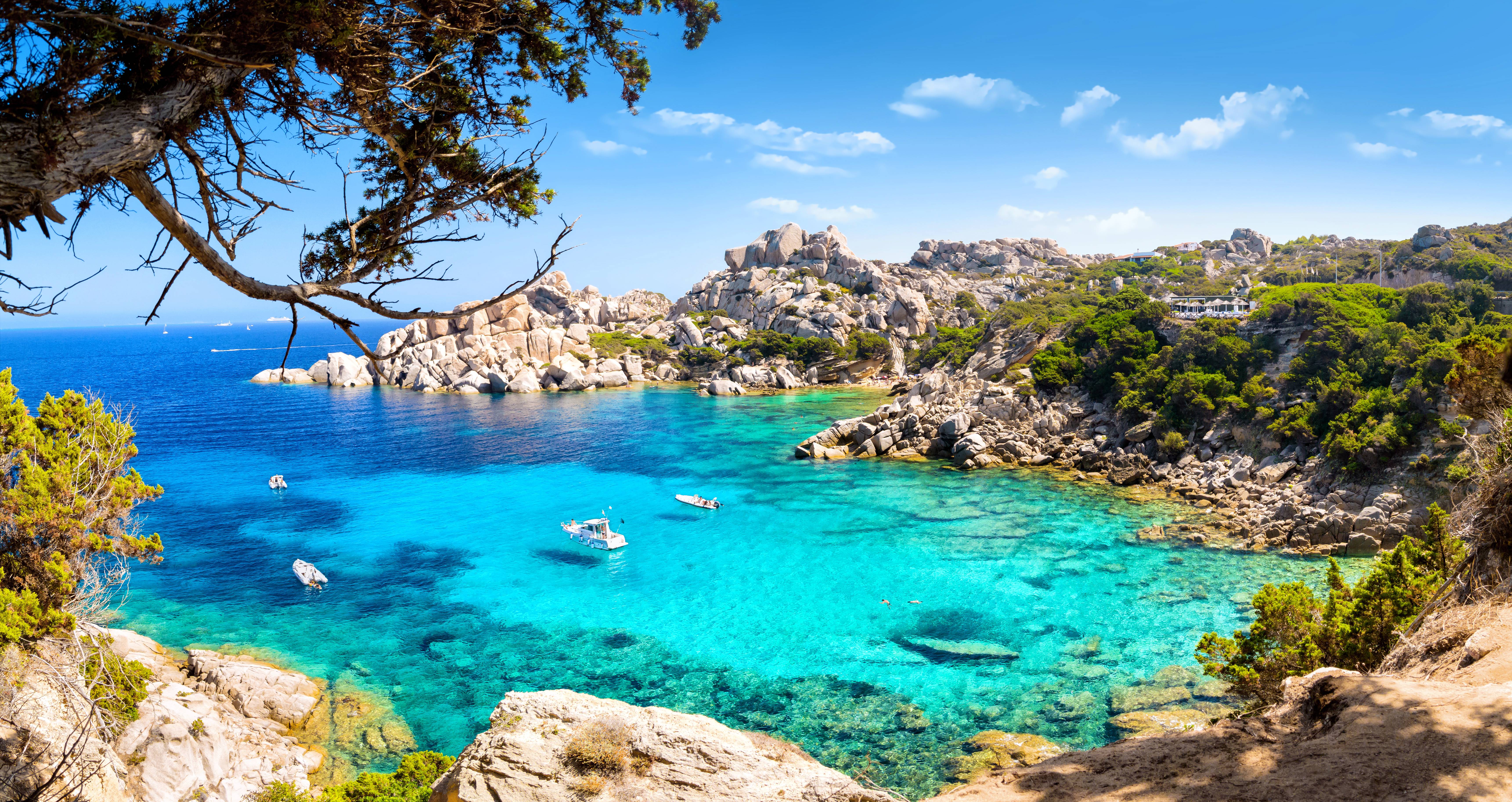 panoramic view of costa smeralda