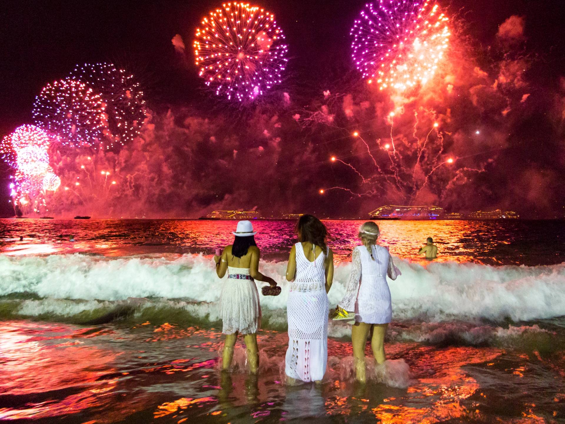 capodanno in spiaggia in brasile