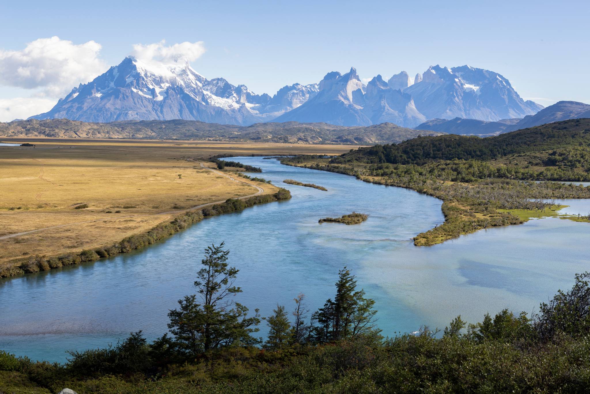 panorama torres del paine