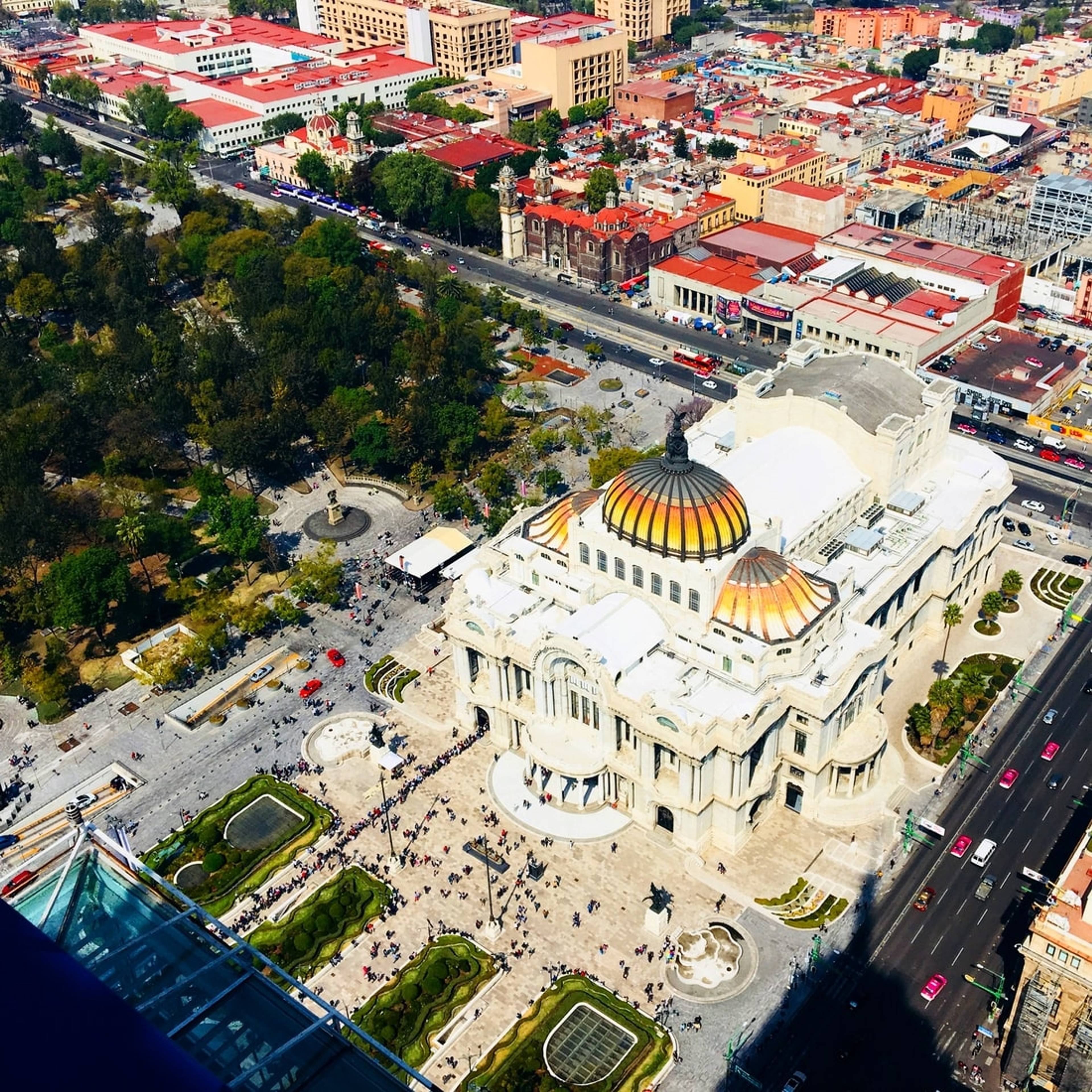 Vista panoramica su Città del Messico