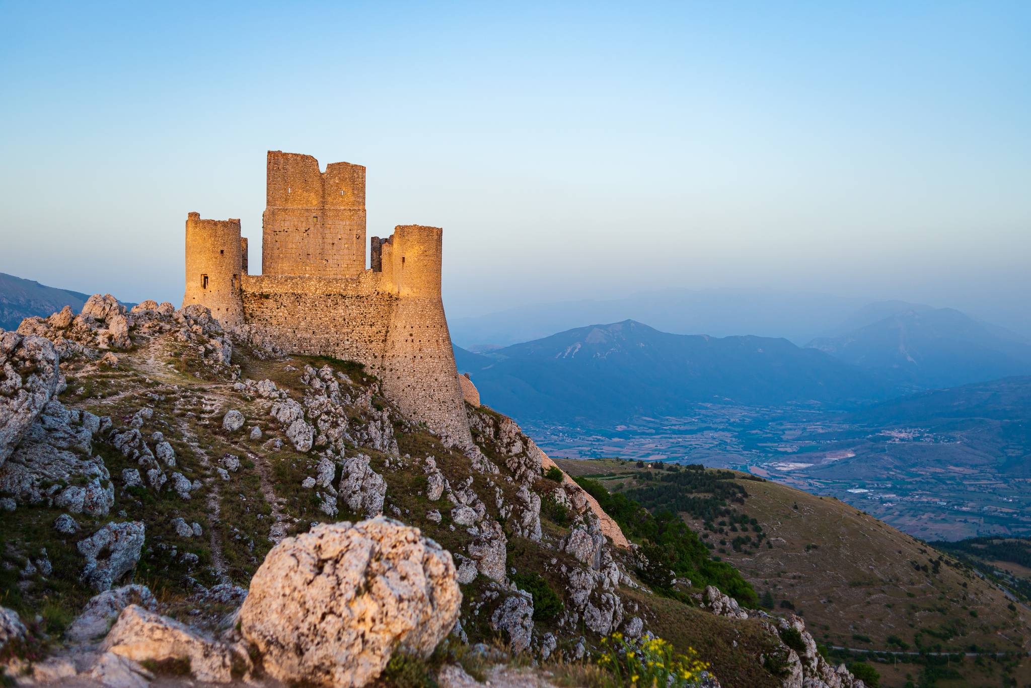 castello di rocca calascio al tramonto