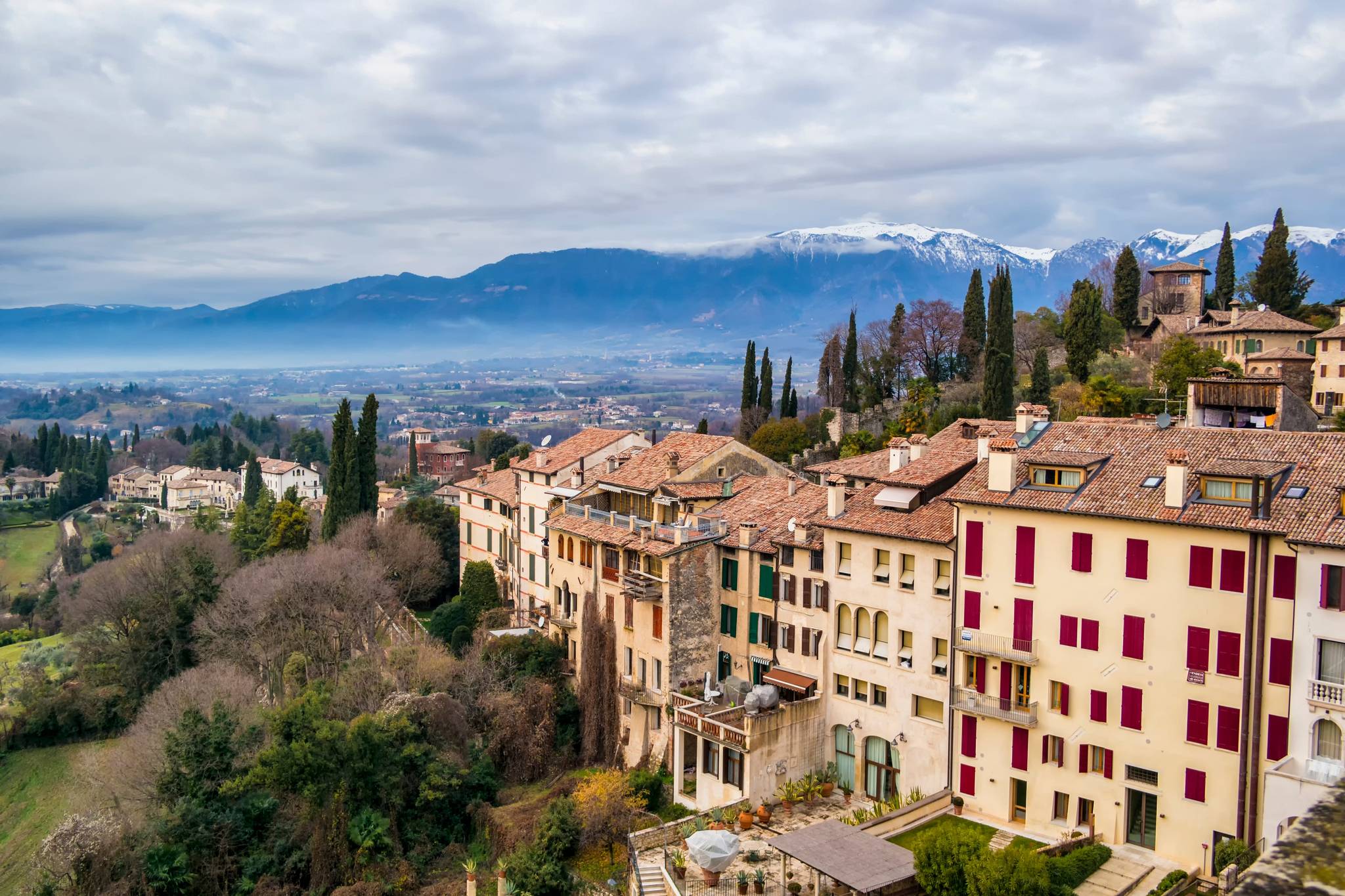 panorama di asolo in veneto