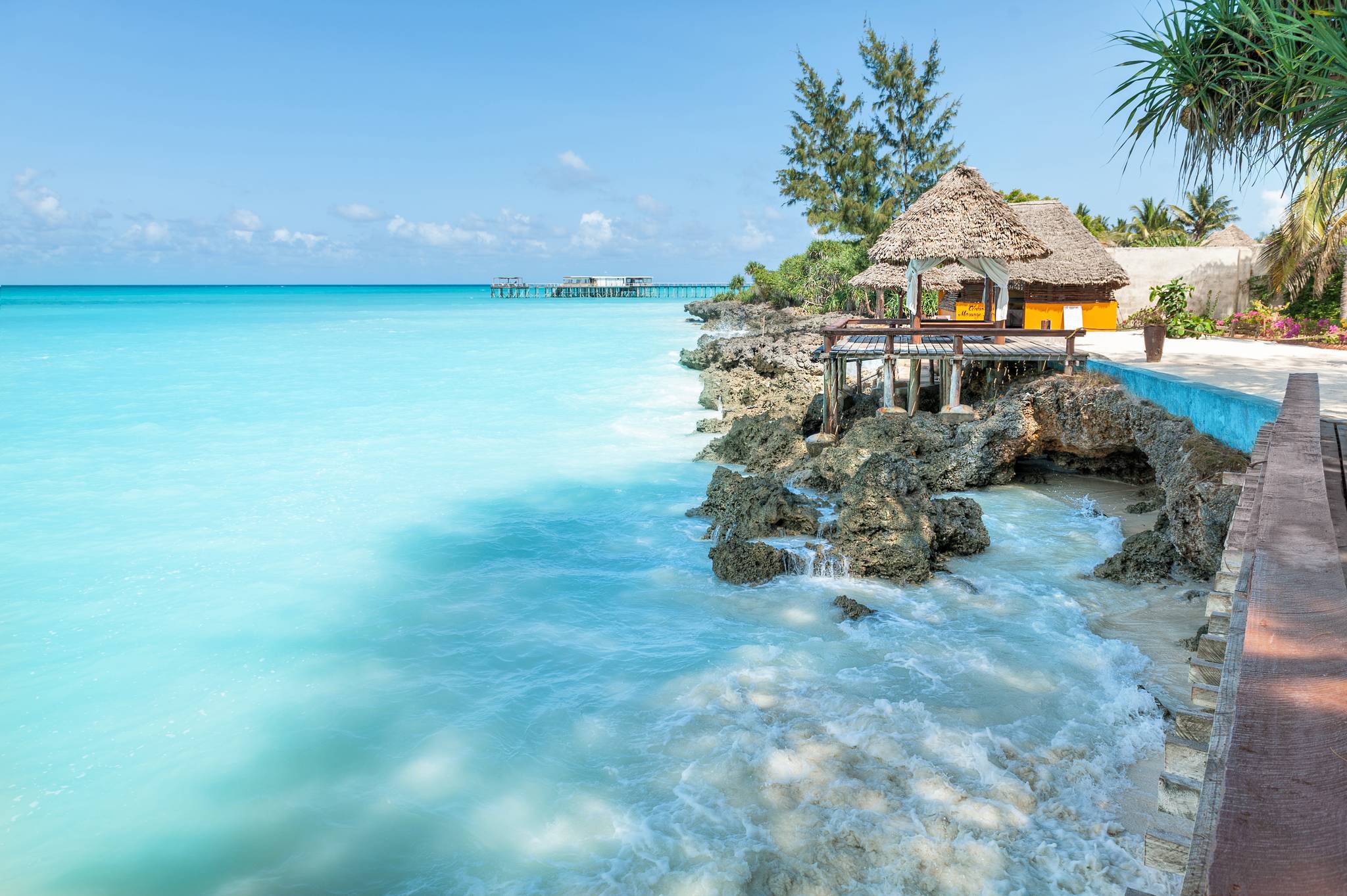 spiaggia e mare di zanzibar