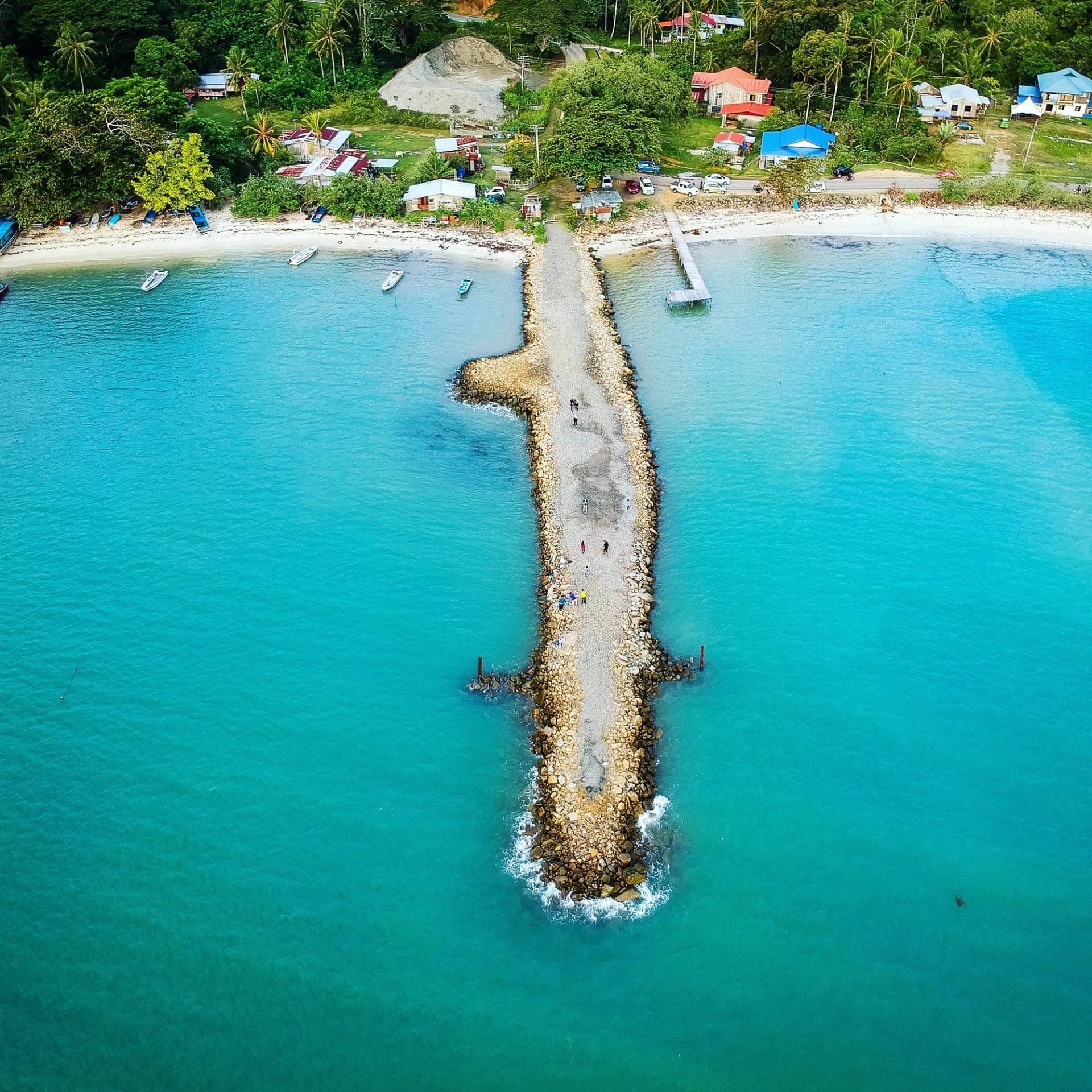 panoramic view of Usukan Cove