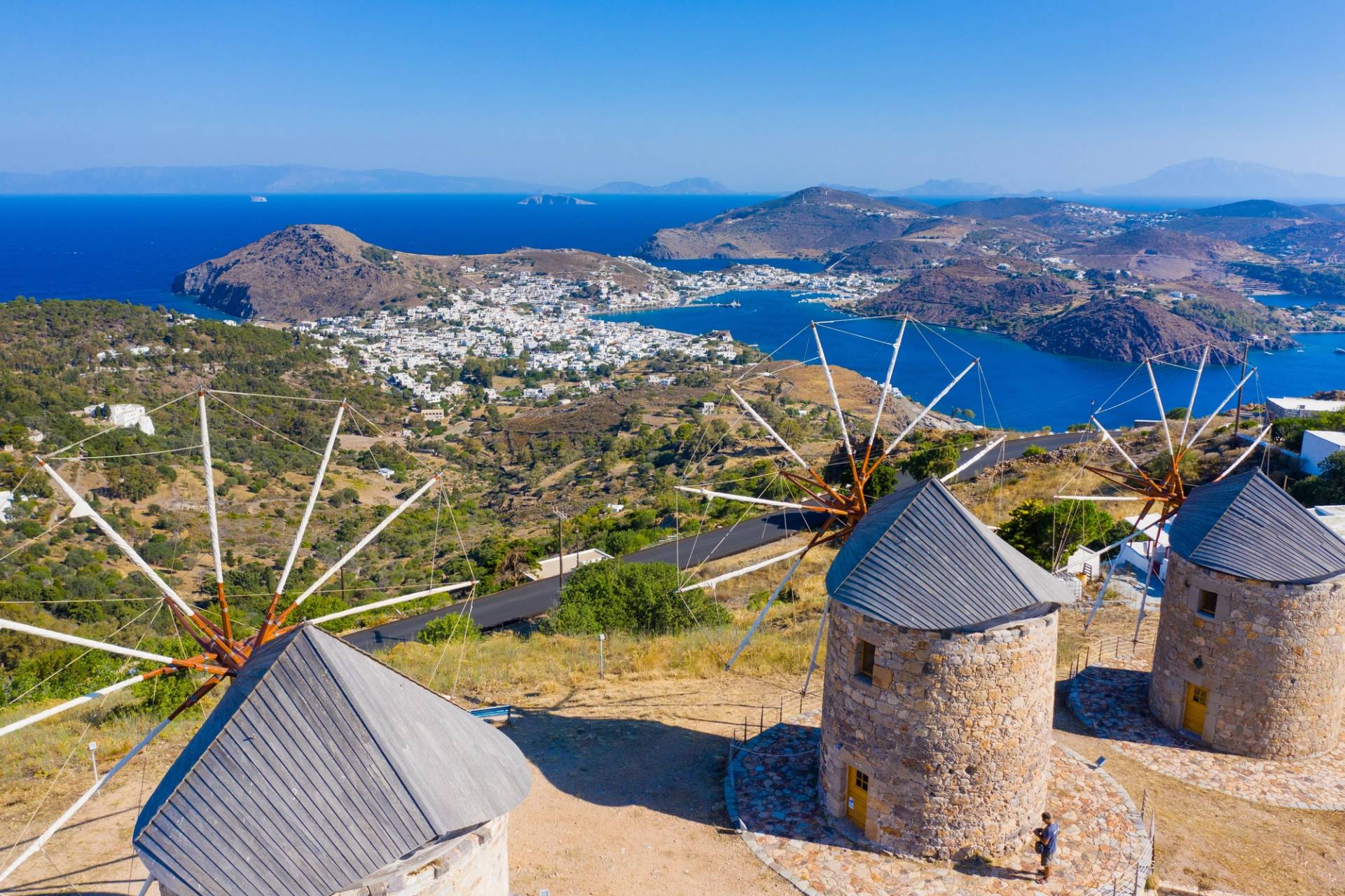 windmills in patmos