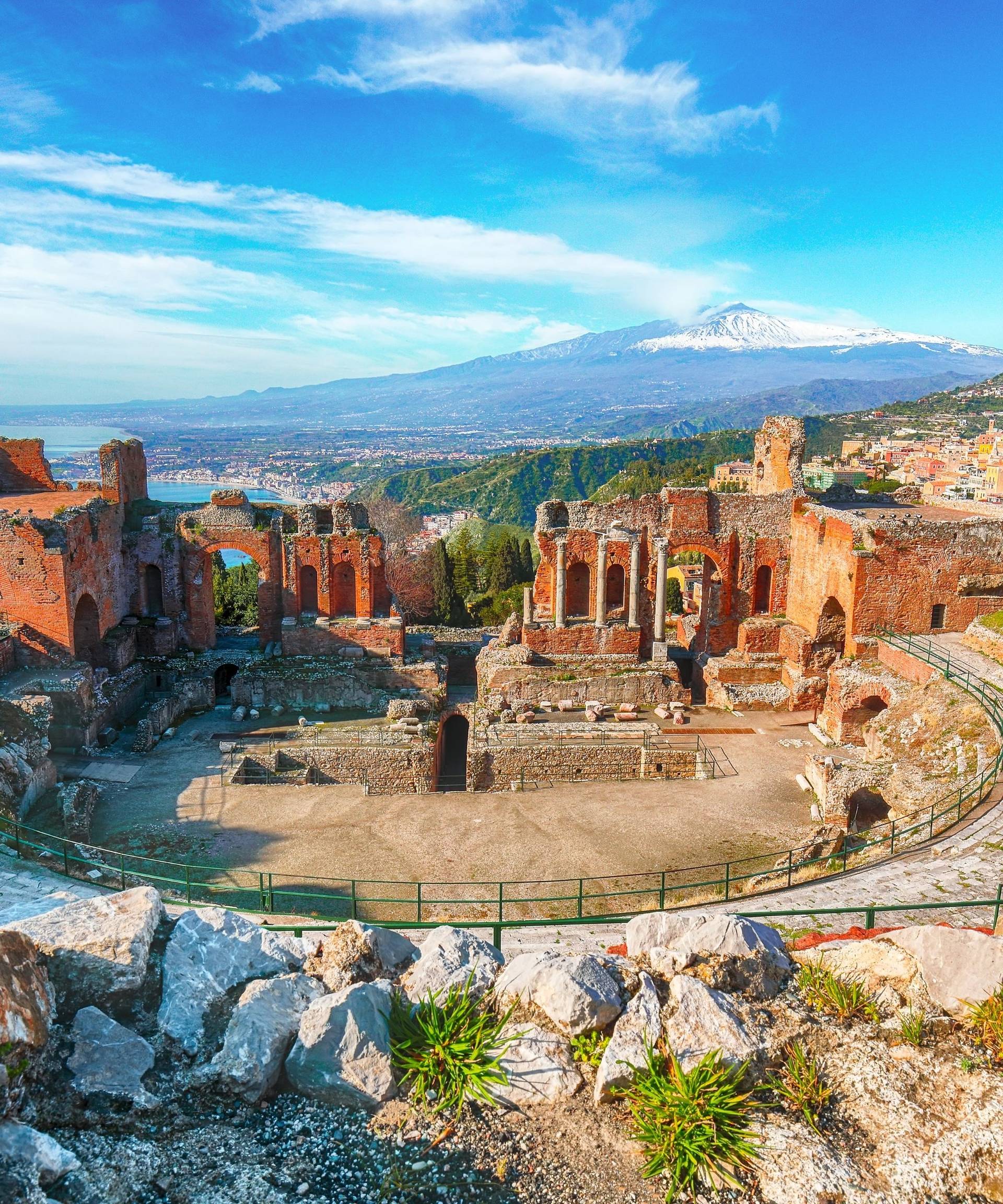 ruins in taormina