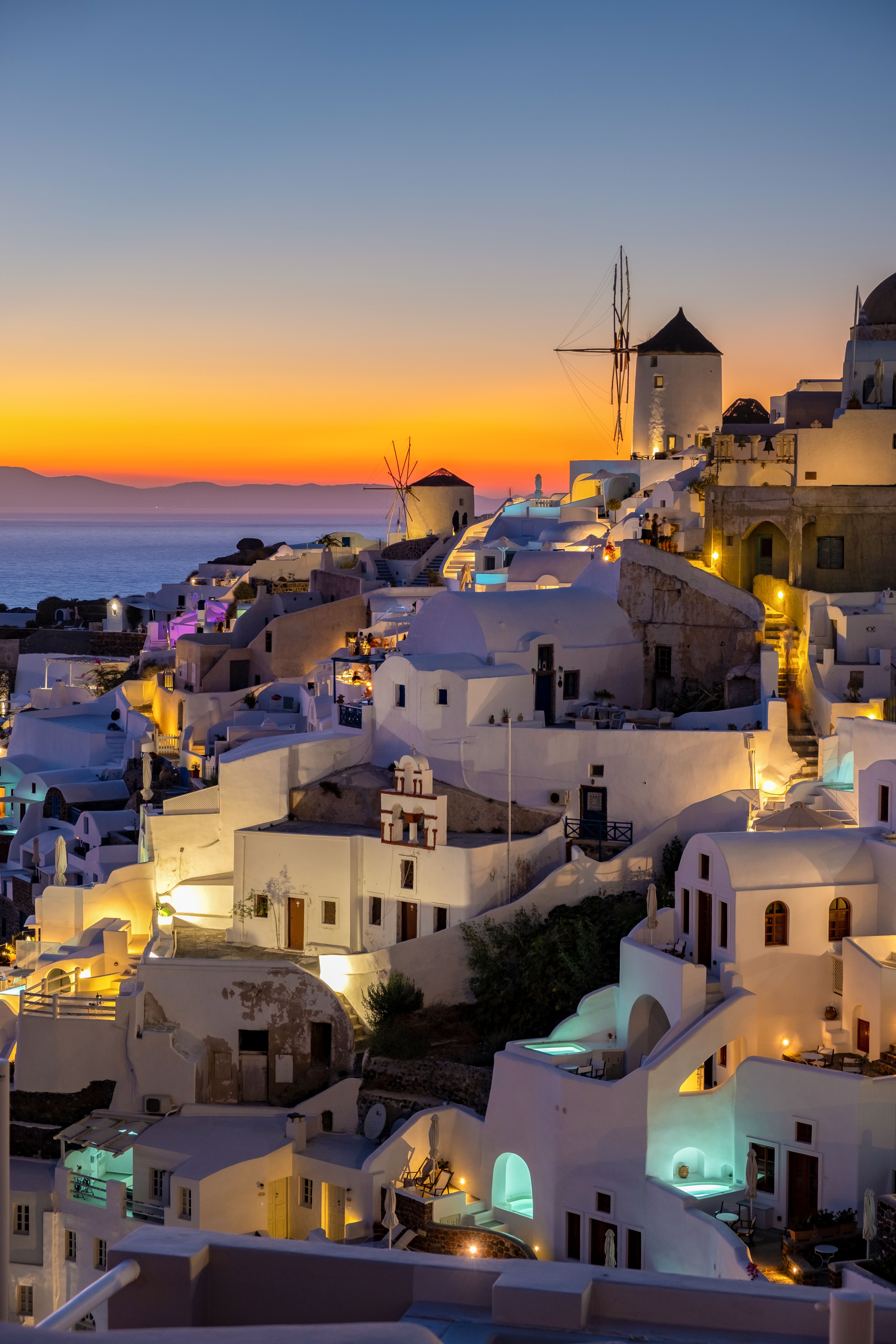 Santorini al tramonto