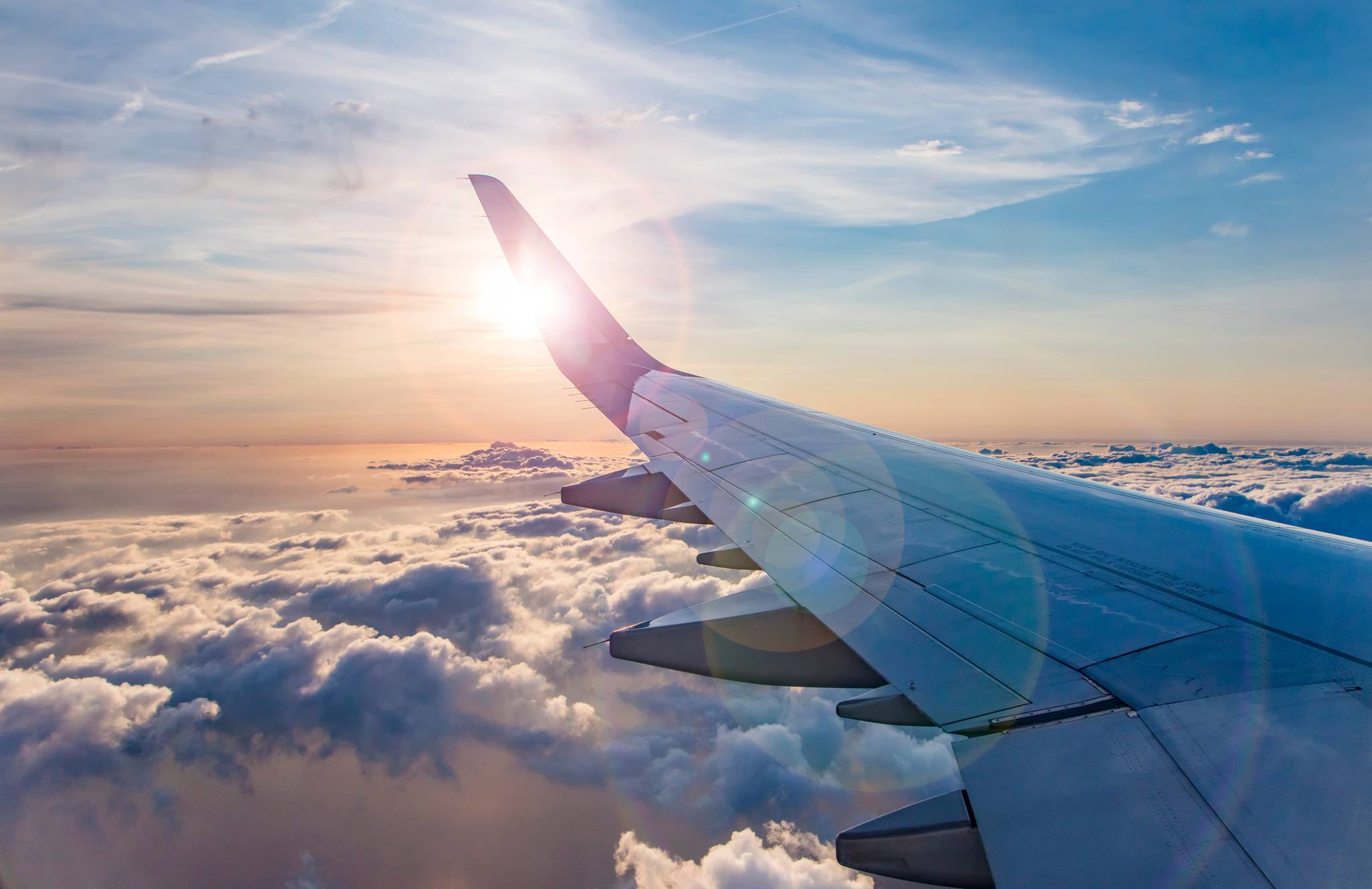 vista dal finestrino di un aereo