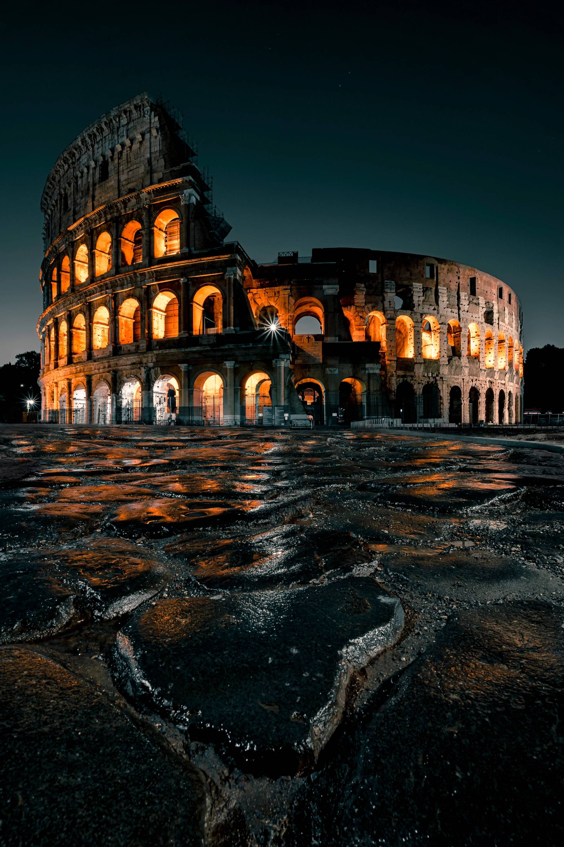 colosseum at night