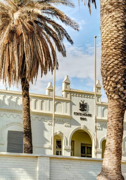 facciata di un palazzo a swakopmund 