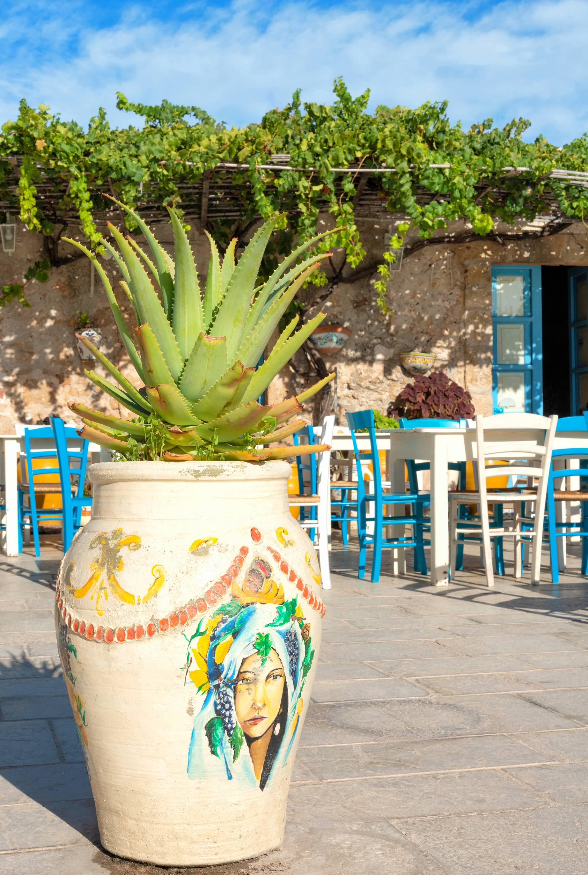 beach bar in marzamemi