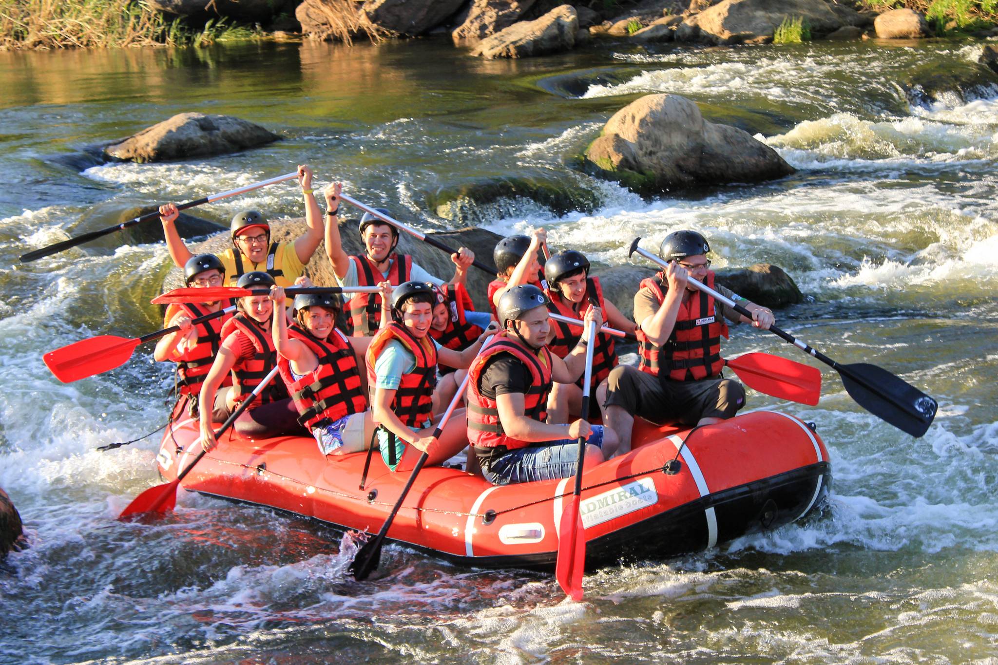 rafting in gruppo