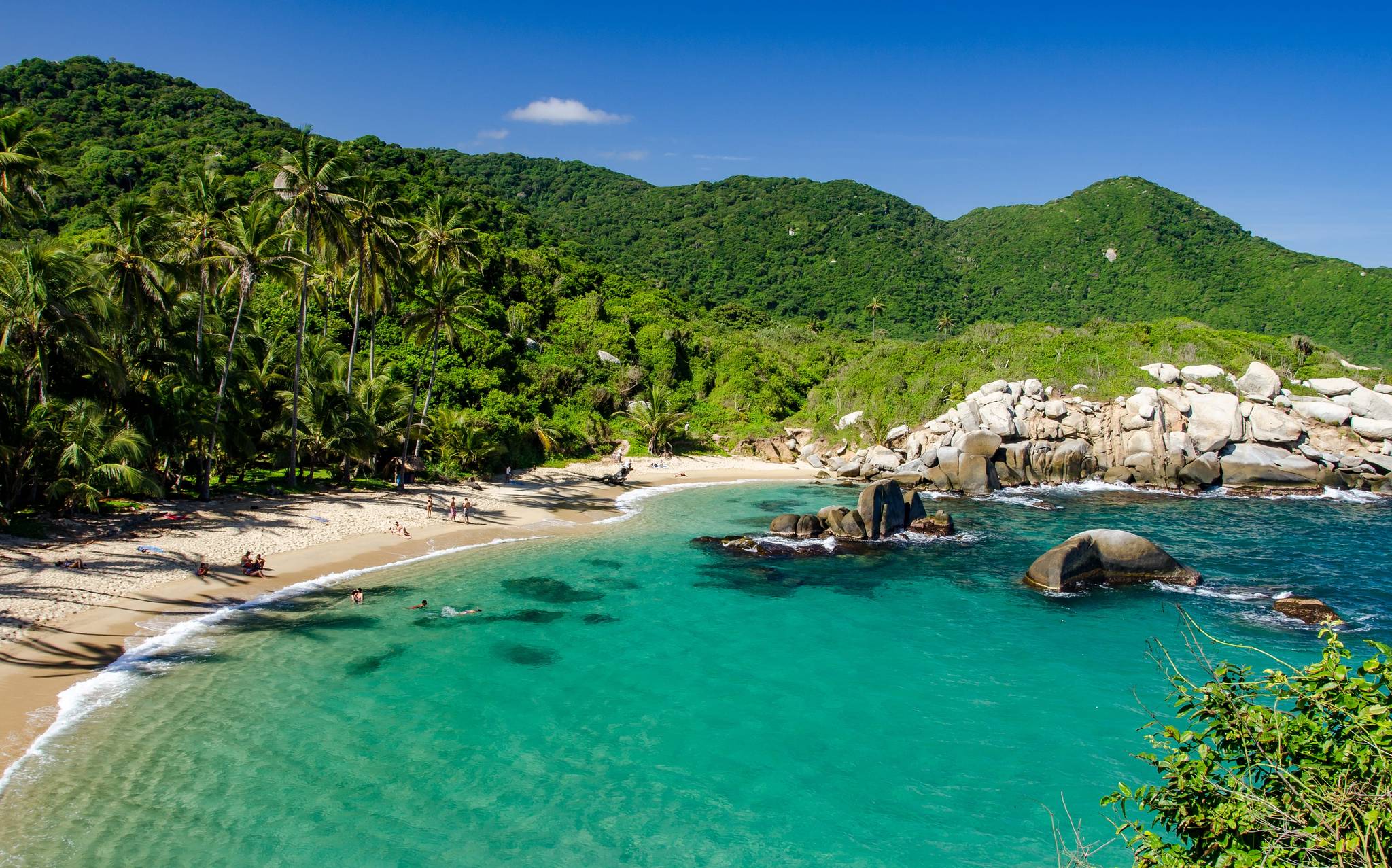 spiaggia nel parco nazionale tayrona