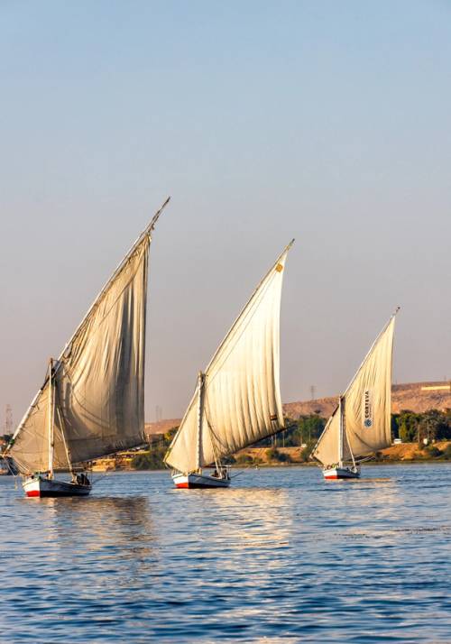 sailing boats features on the nile