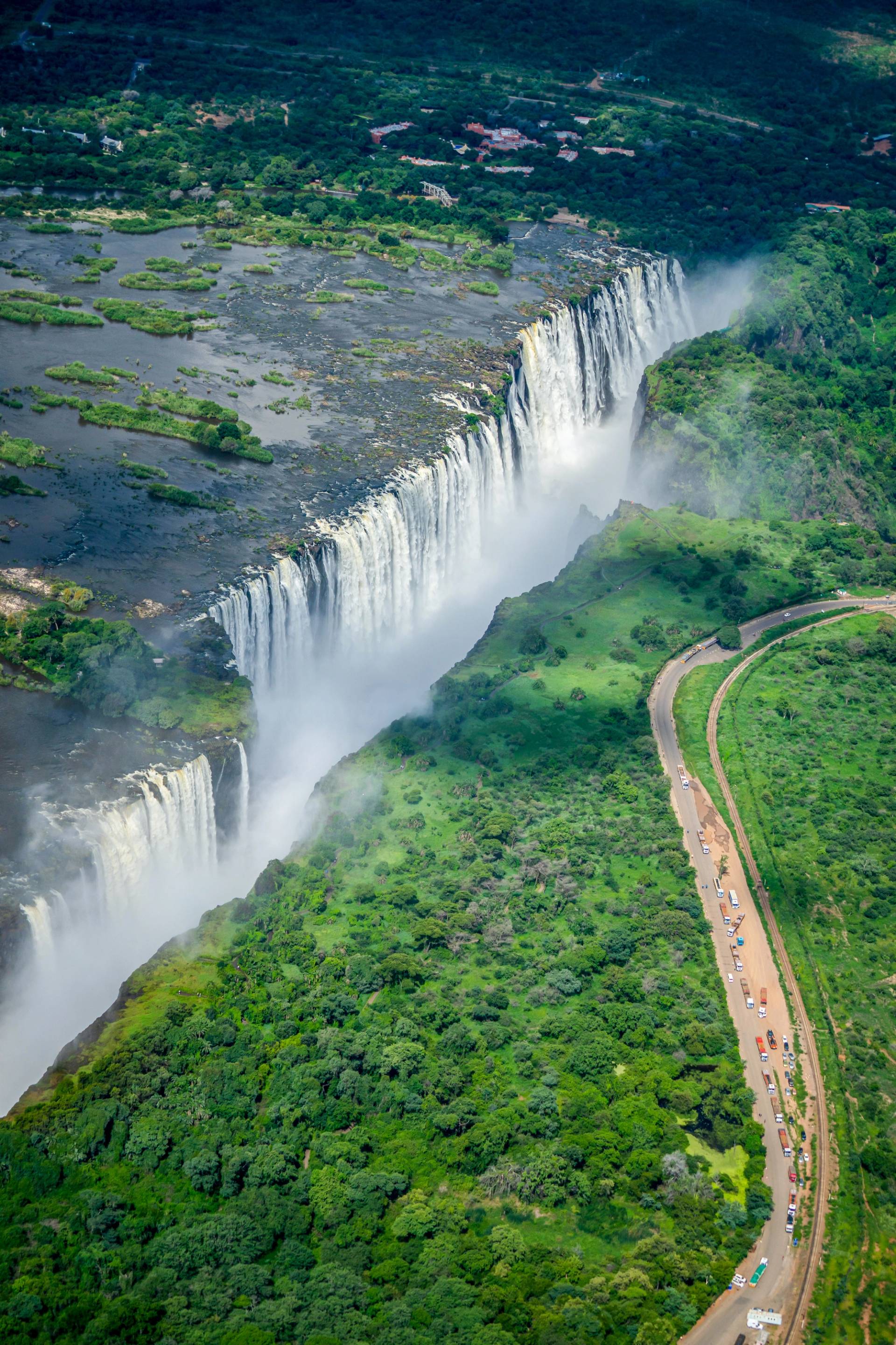 Victoria Falls view from above