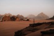 montagne nel deserto del wadi rum