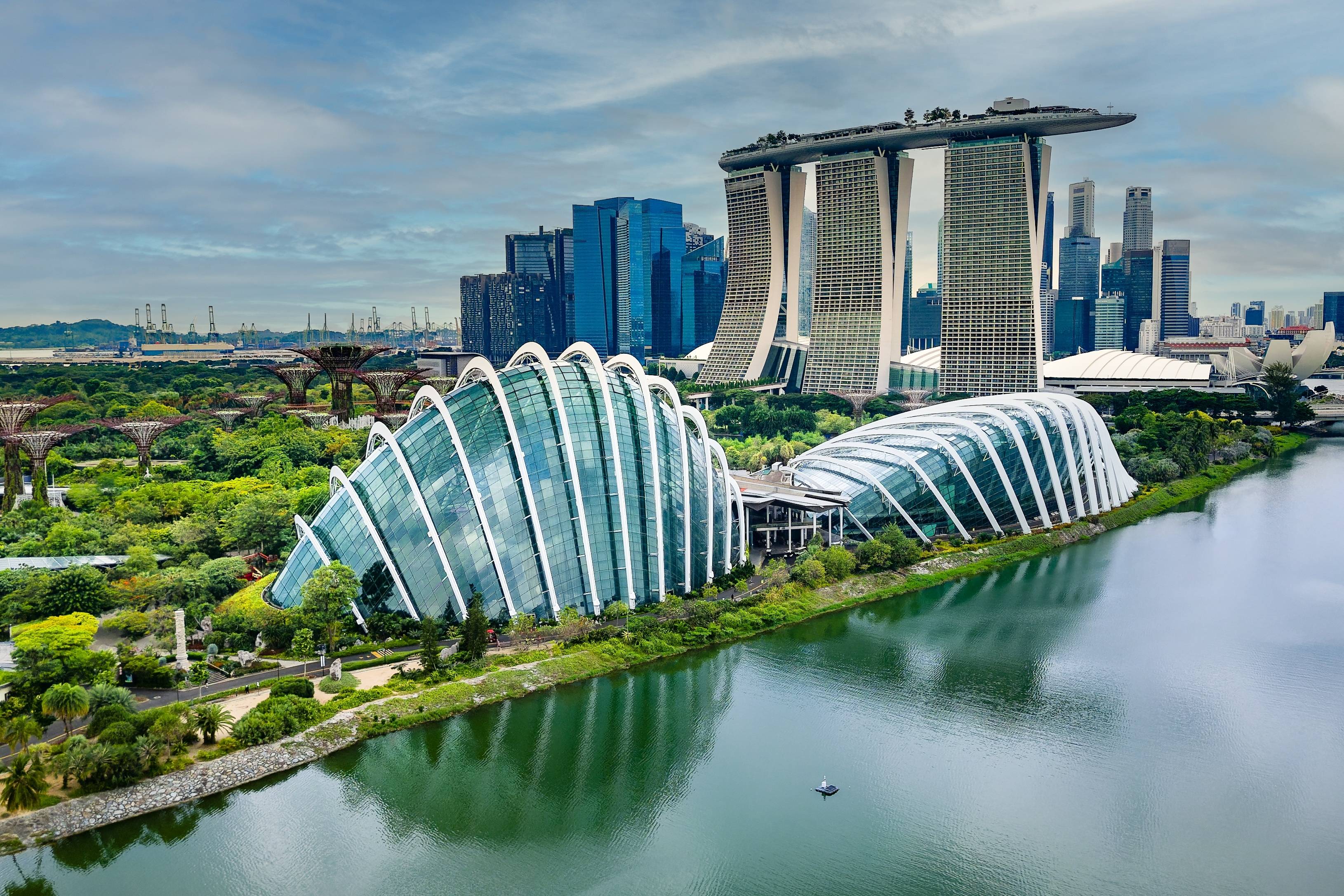 vista dall alto del parco a singapore