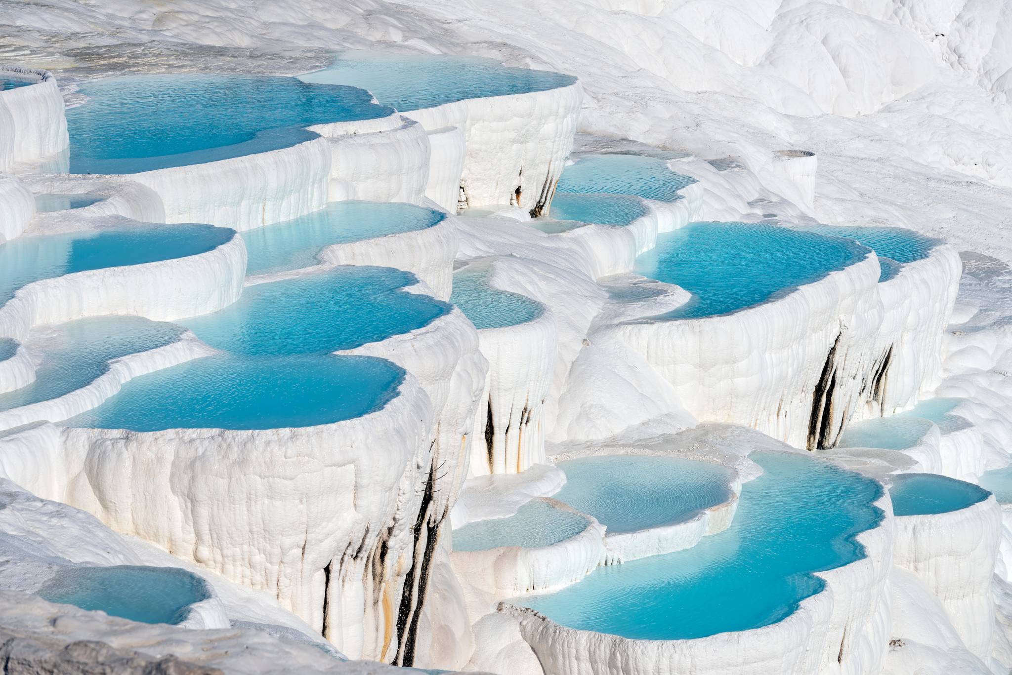 tipiche piscine calcaree naturali a pamukkale