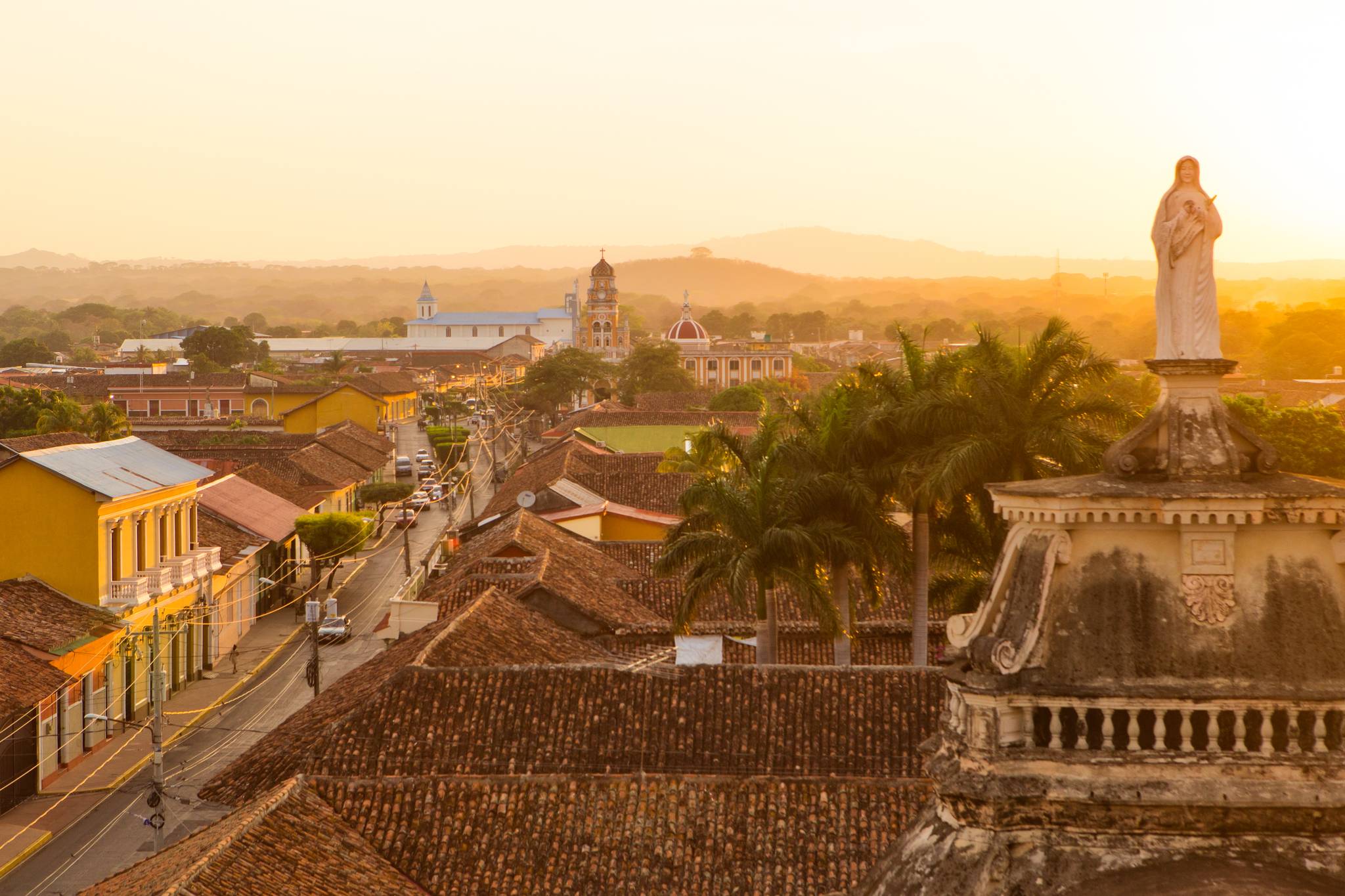 panorama dall alto di nicaragua