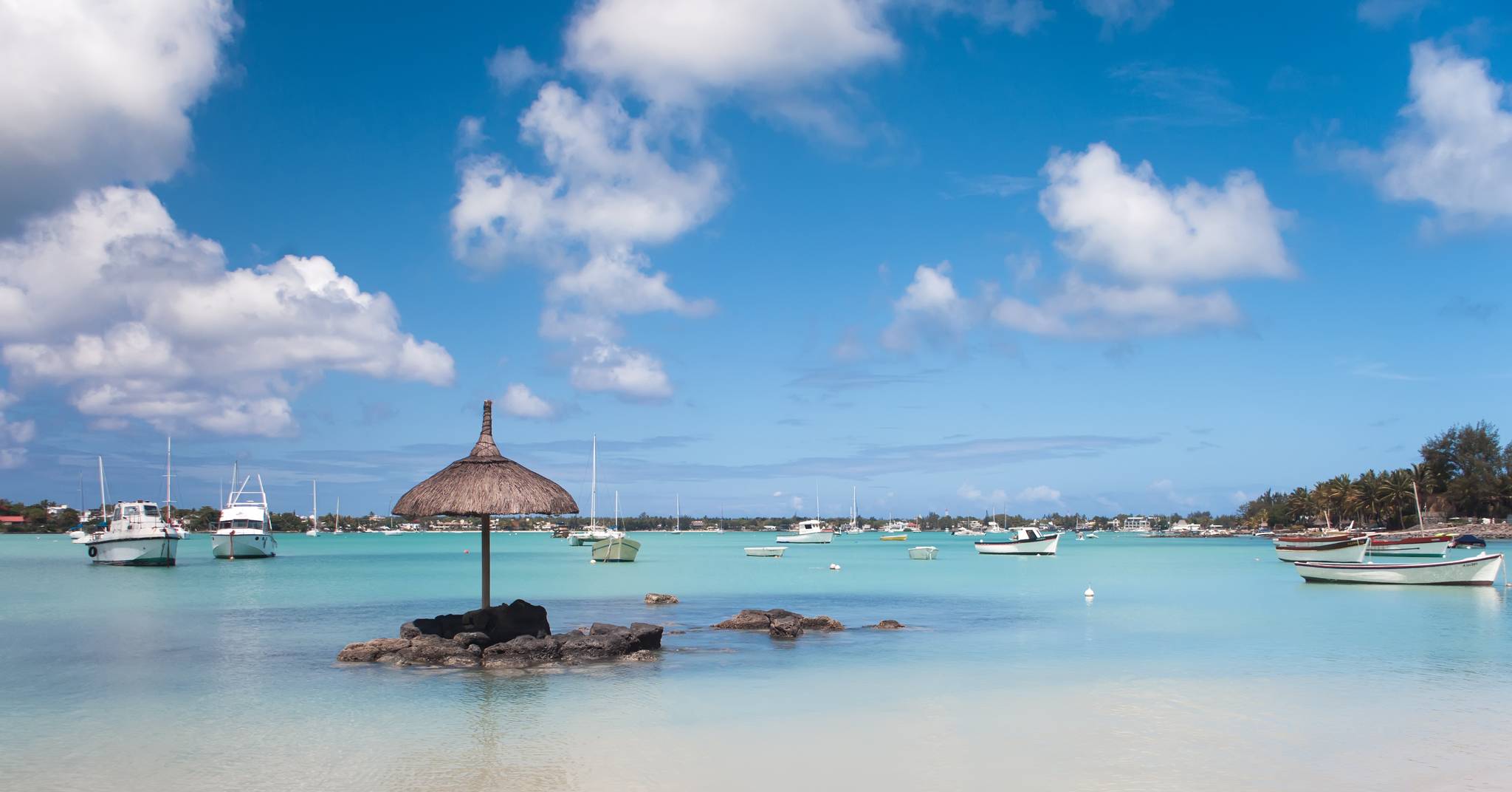 beach with splendid crystal-clear sea