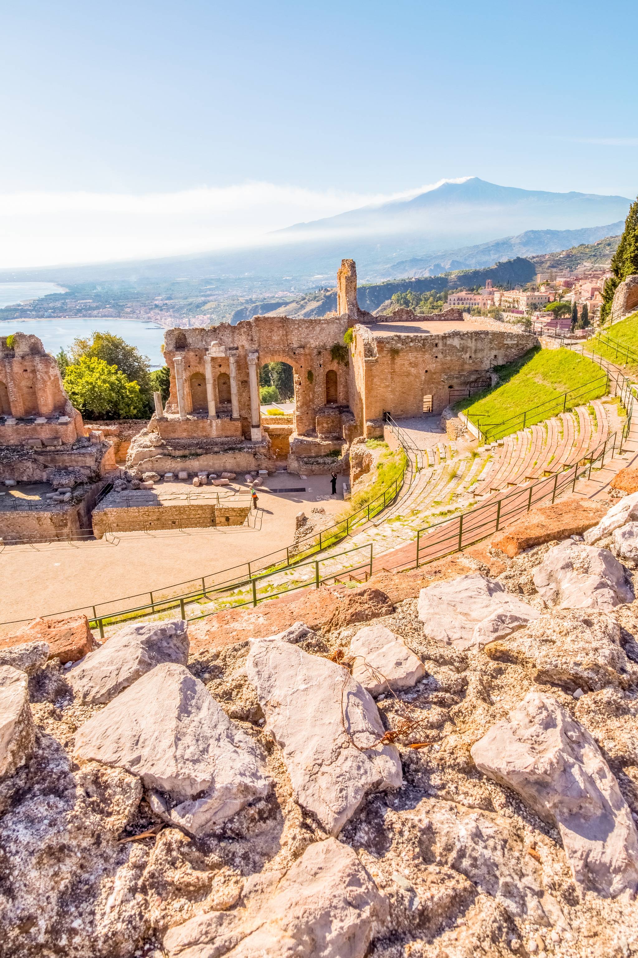 ruins in taormina