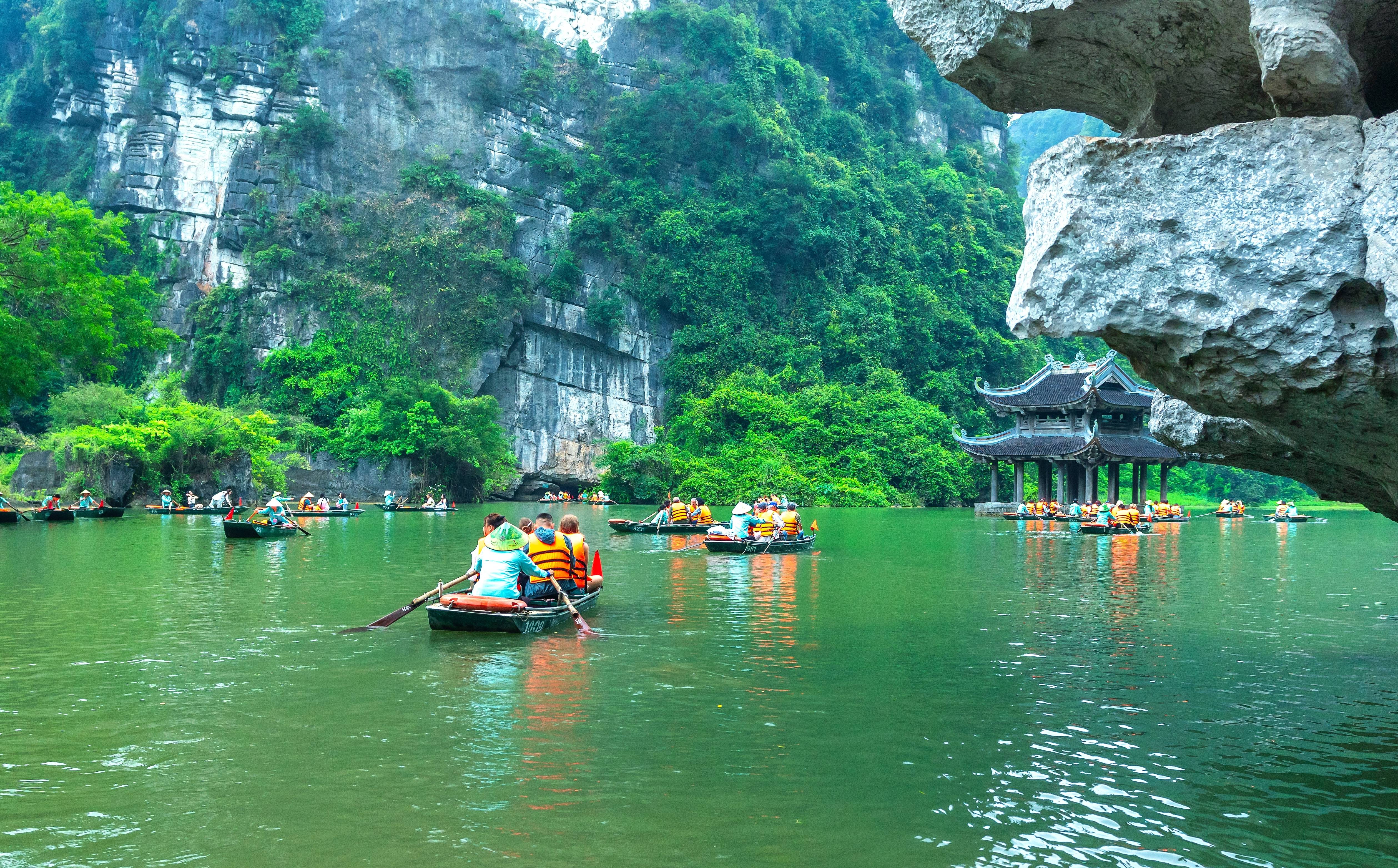 pagoda and river in vietnam