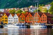 porto case colorate bergen norvegia