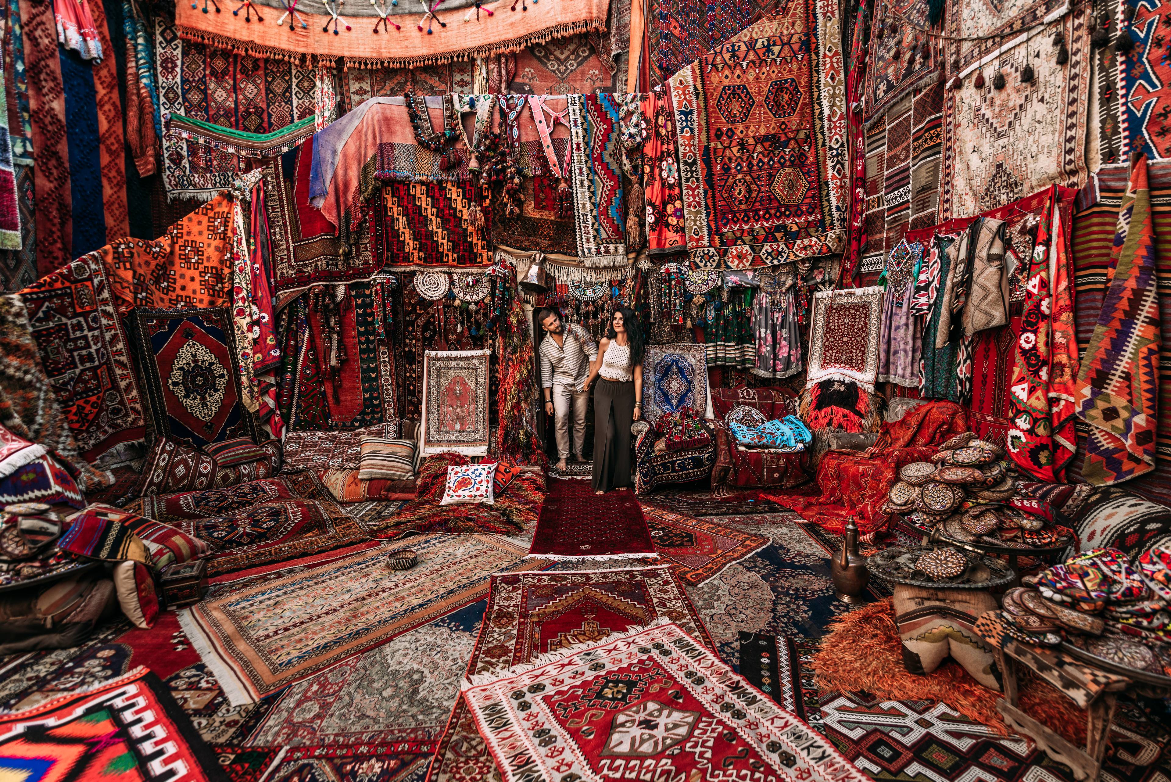 negozio di tappeti della turchia
