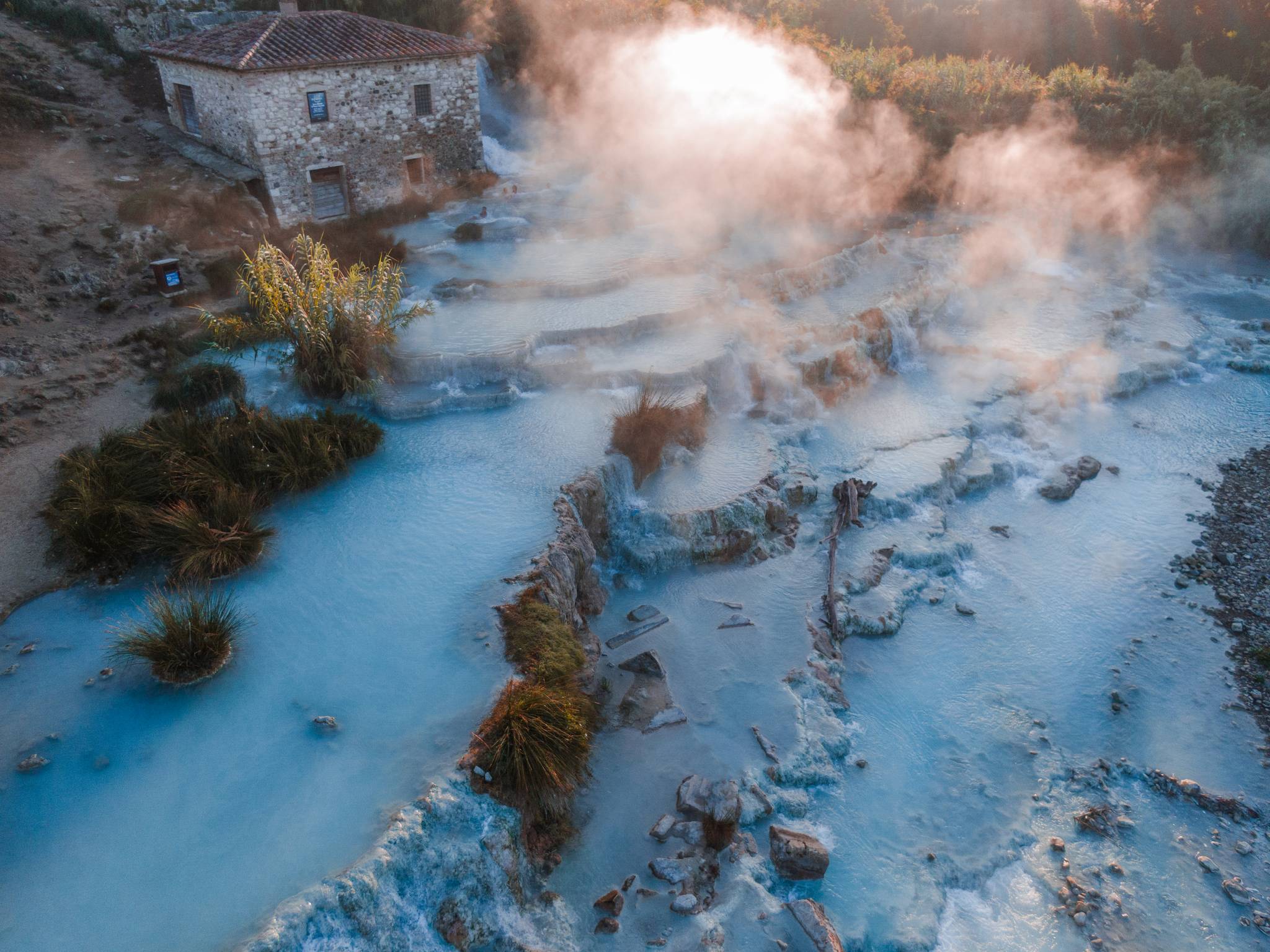 terme di saturnia al tramonto