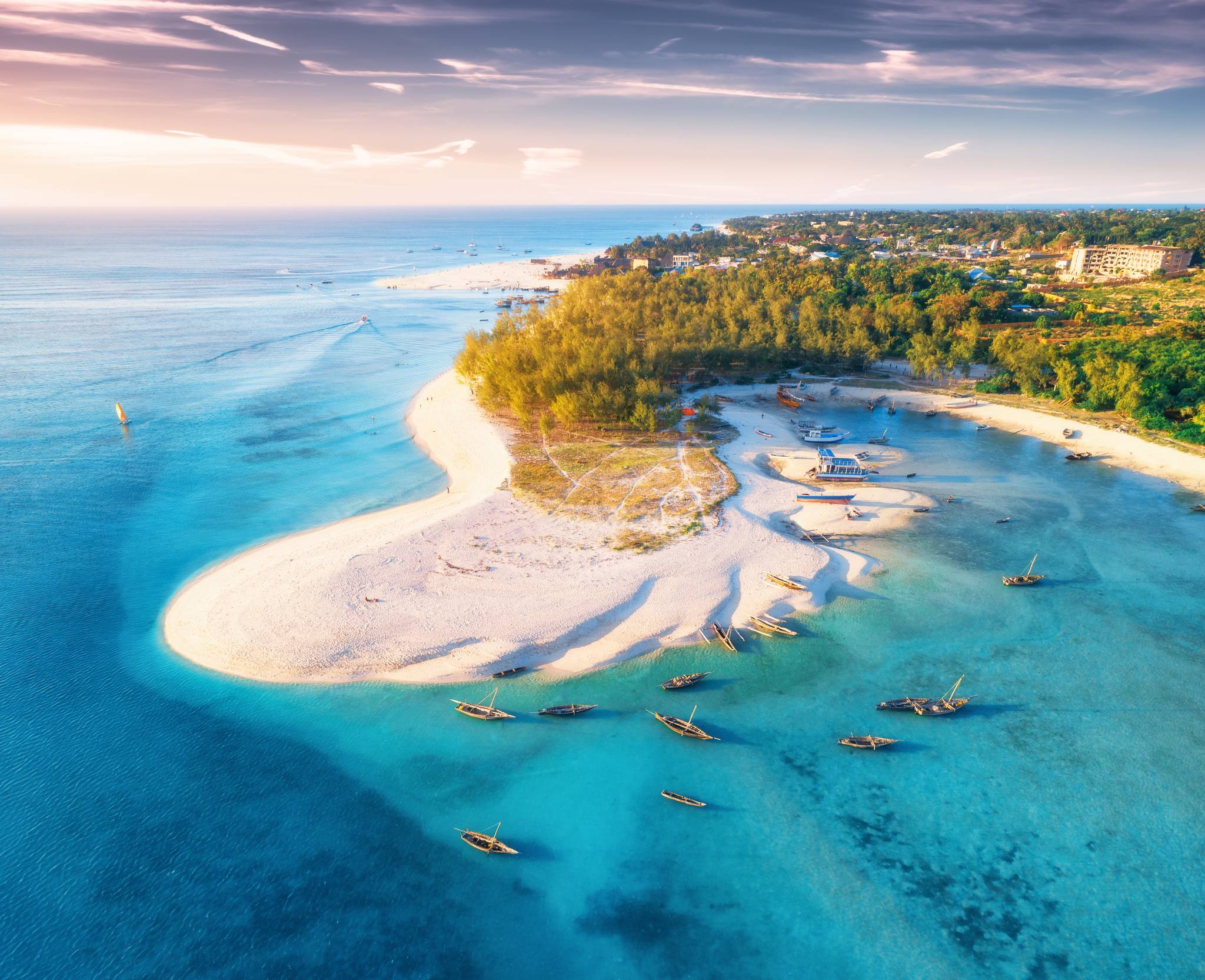 panorama di zanzibar dall alto