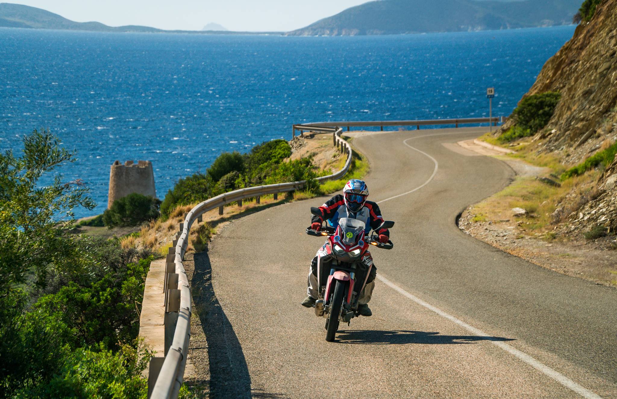 viaggio in moto sul mare