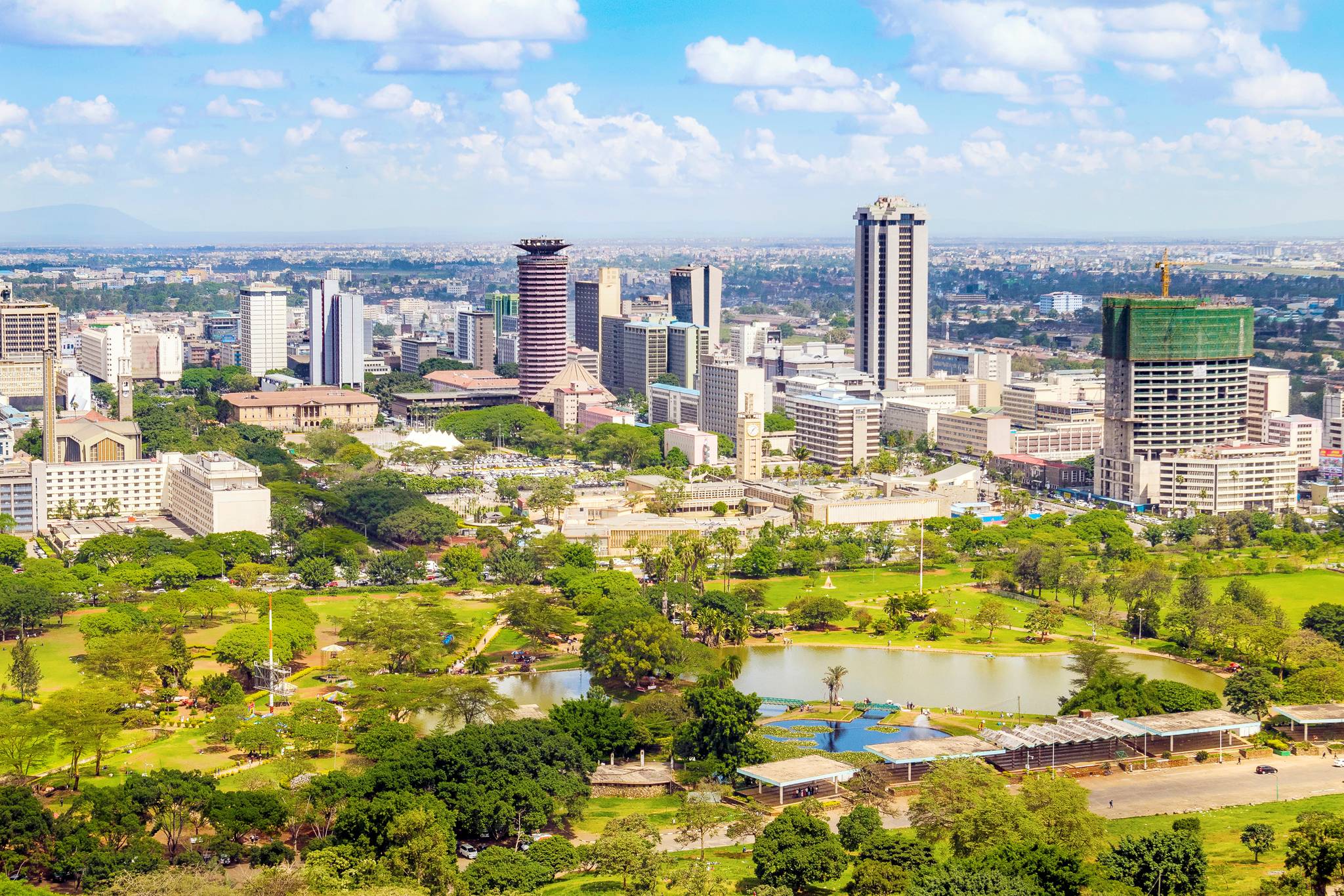 vista panoramica di nairobi