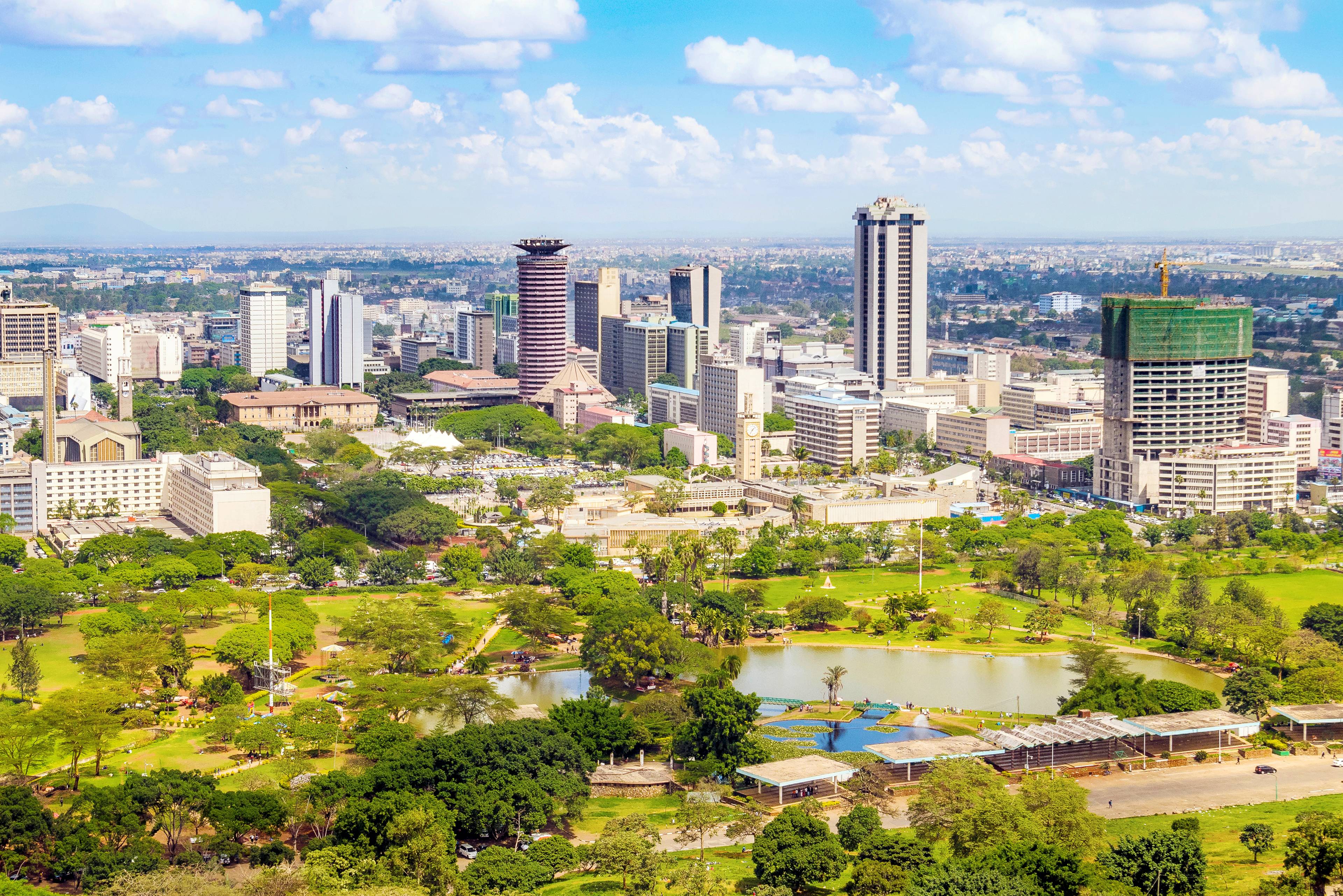 vista panoramica di nairobi