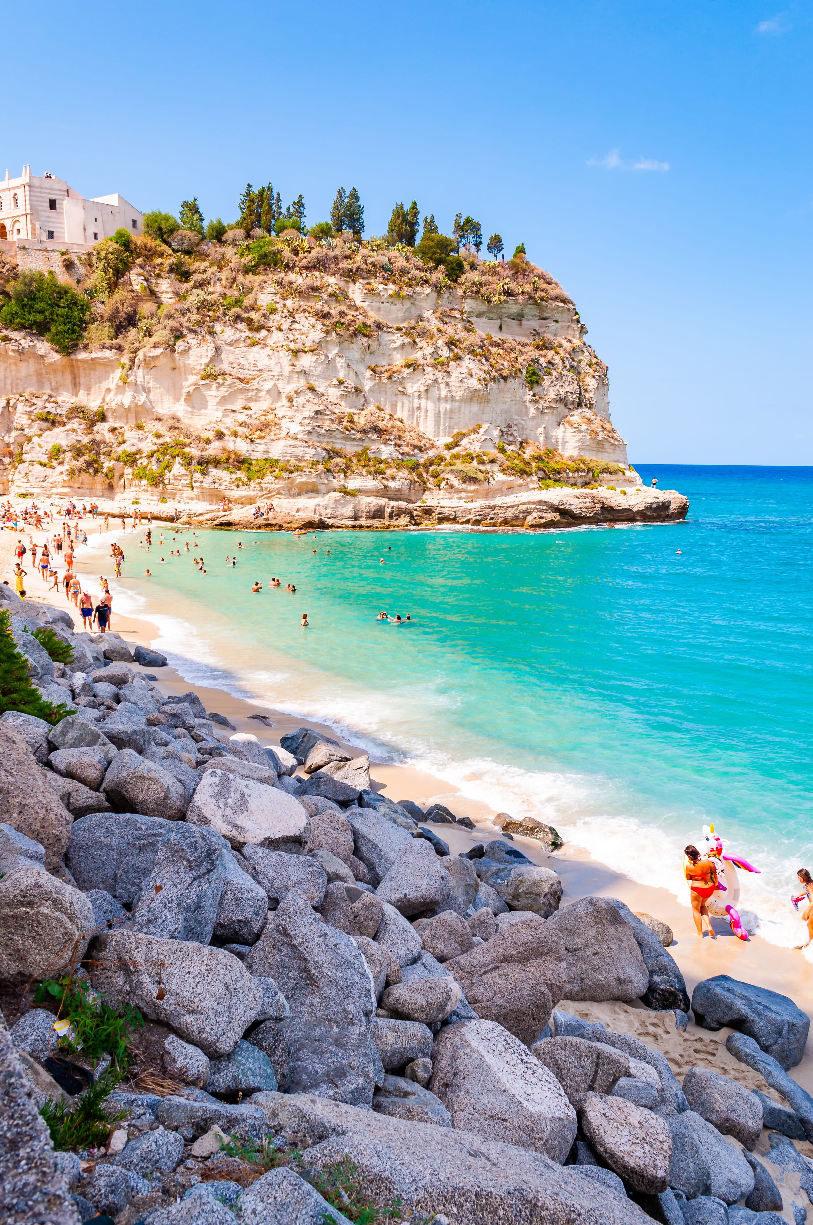 spiaggia cattedrale di tropea