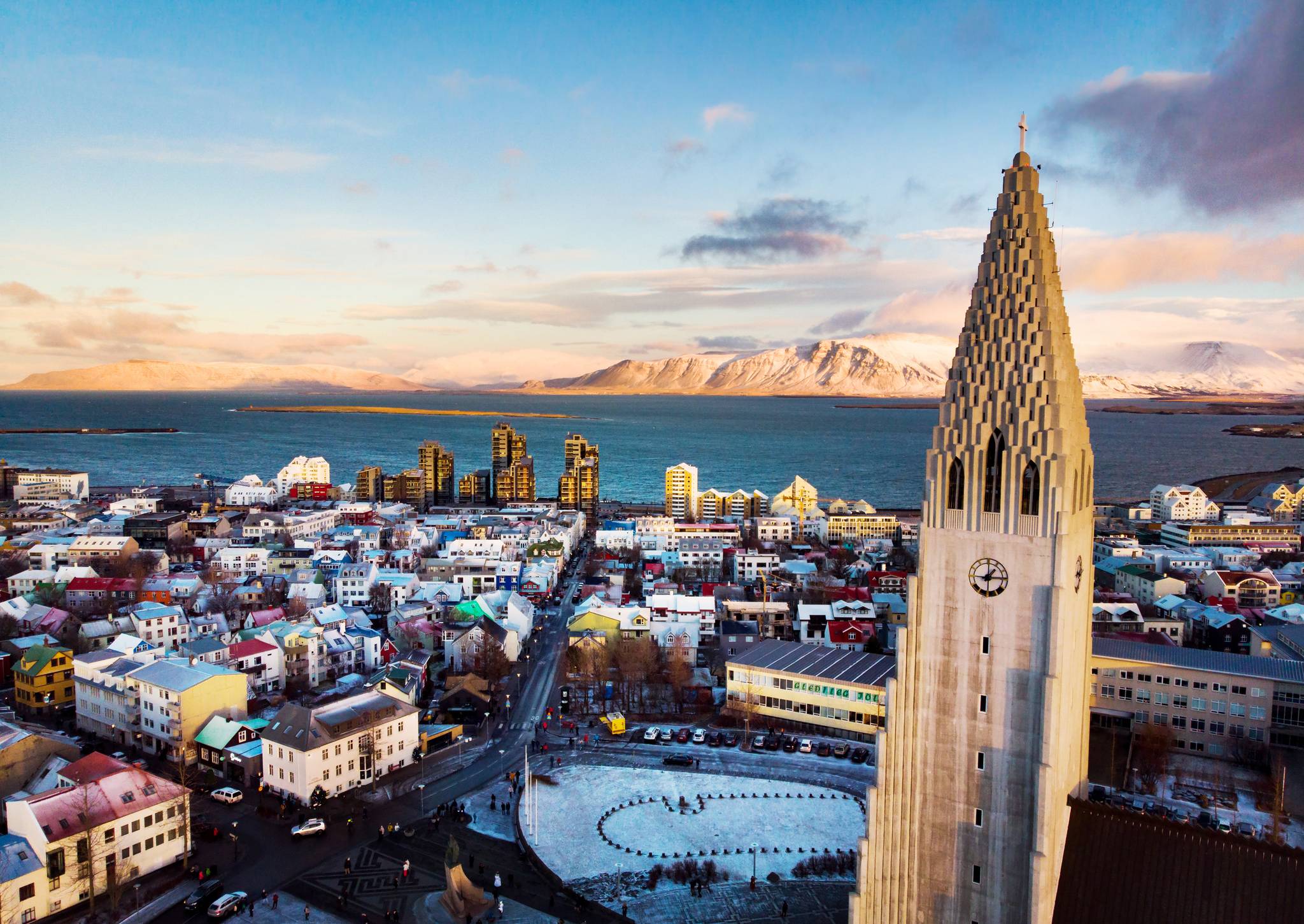 tramonto a reykjavík