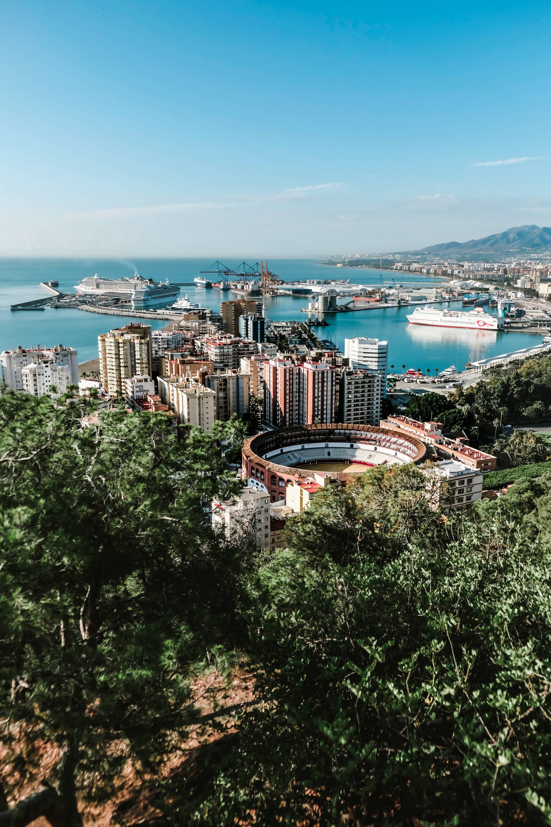 vista panoramica di malaga