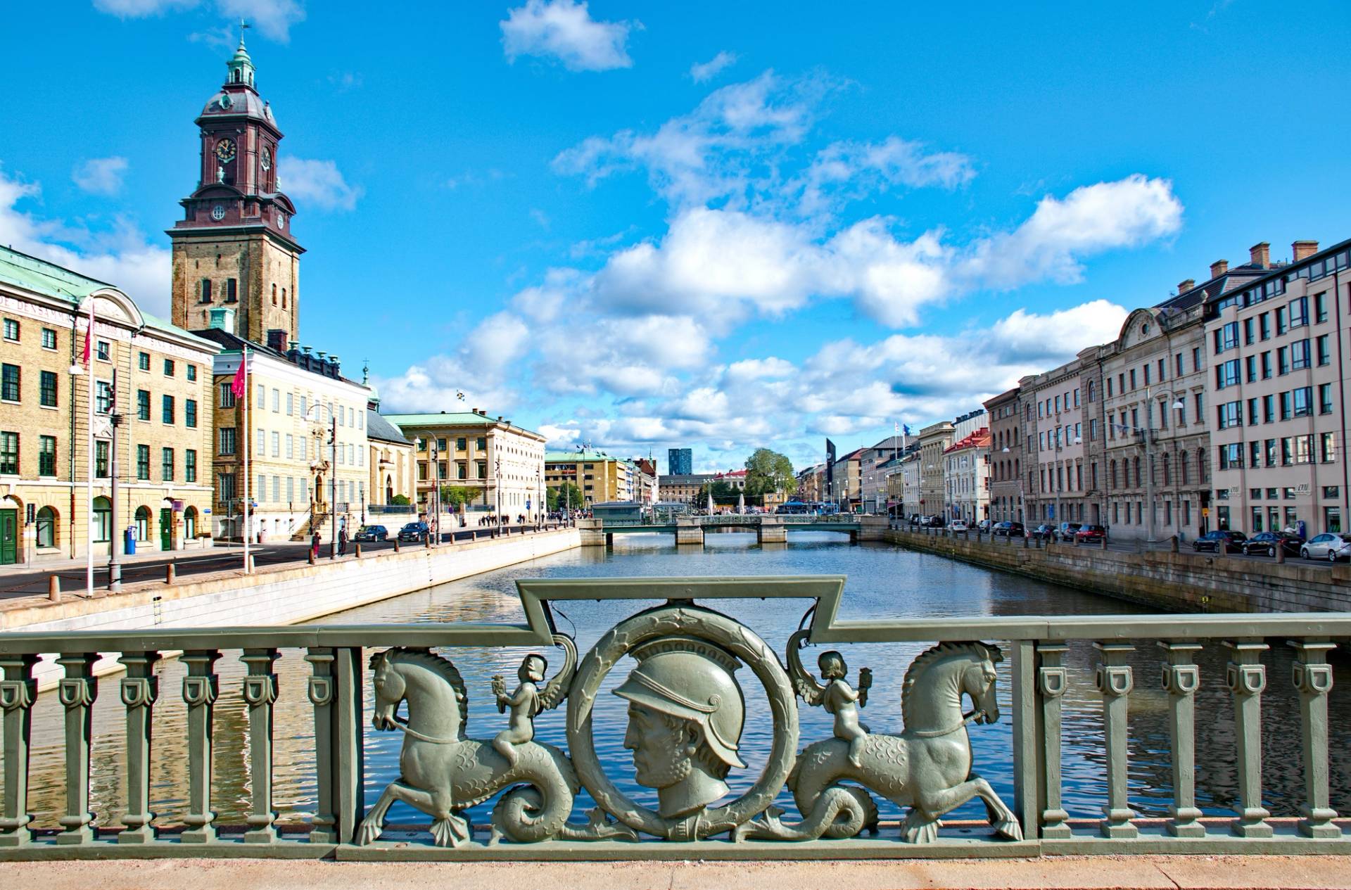view of Malmo along the river