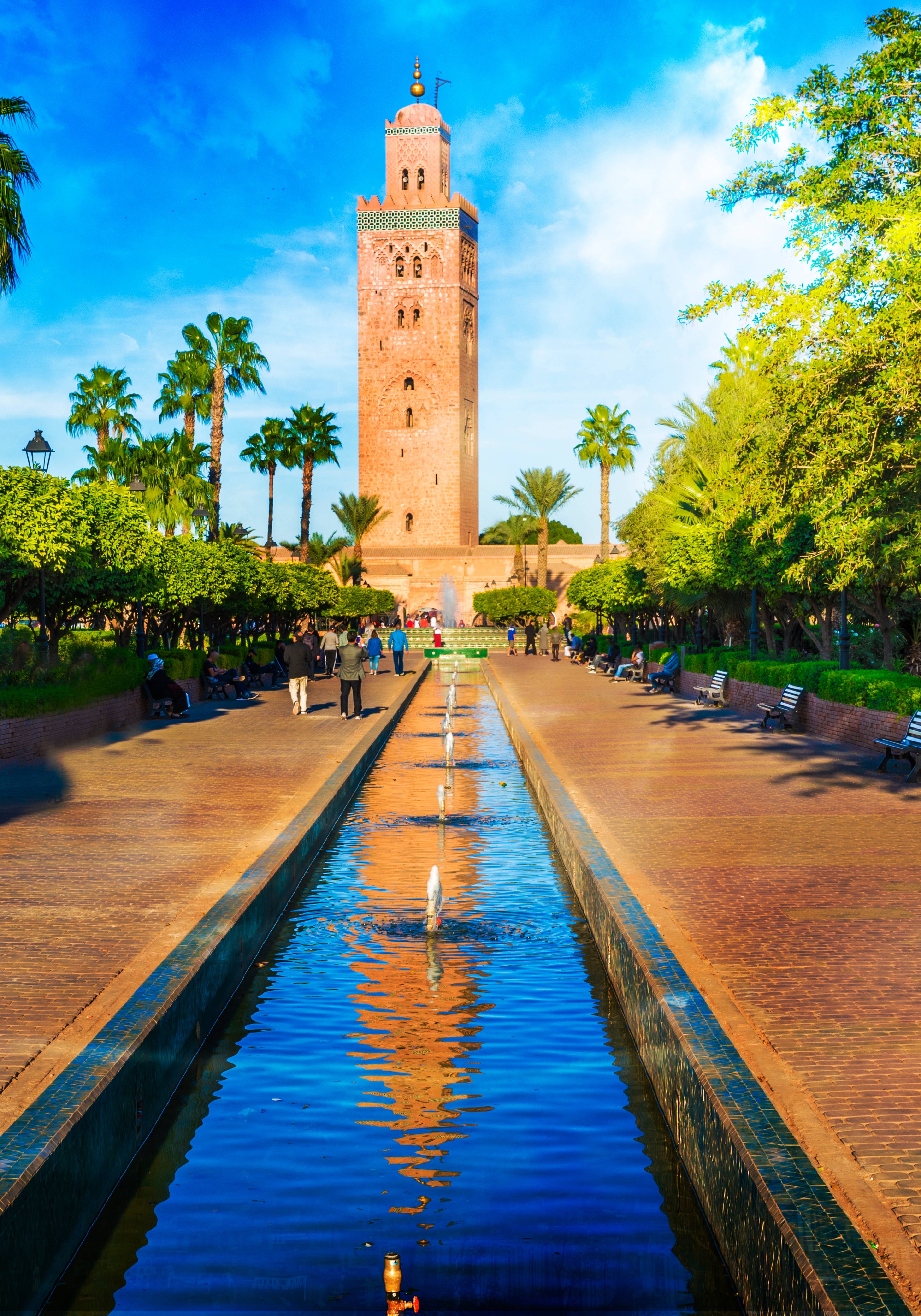 vista su monumento della citta di marrakech