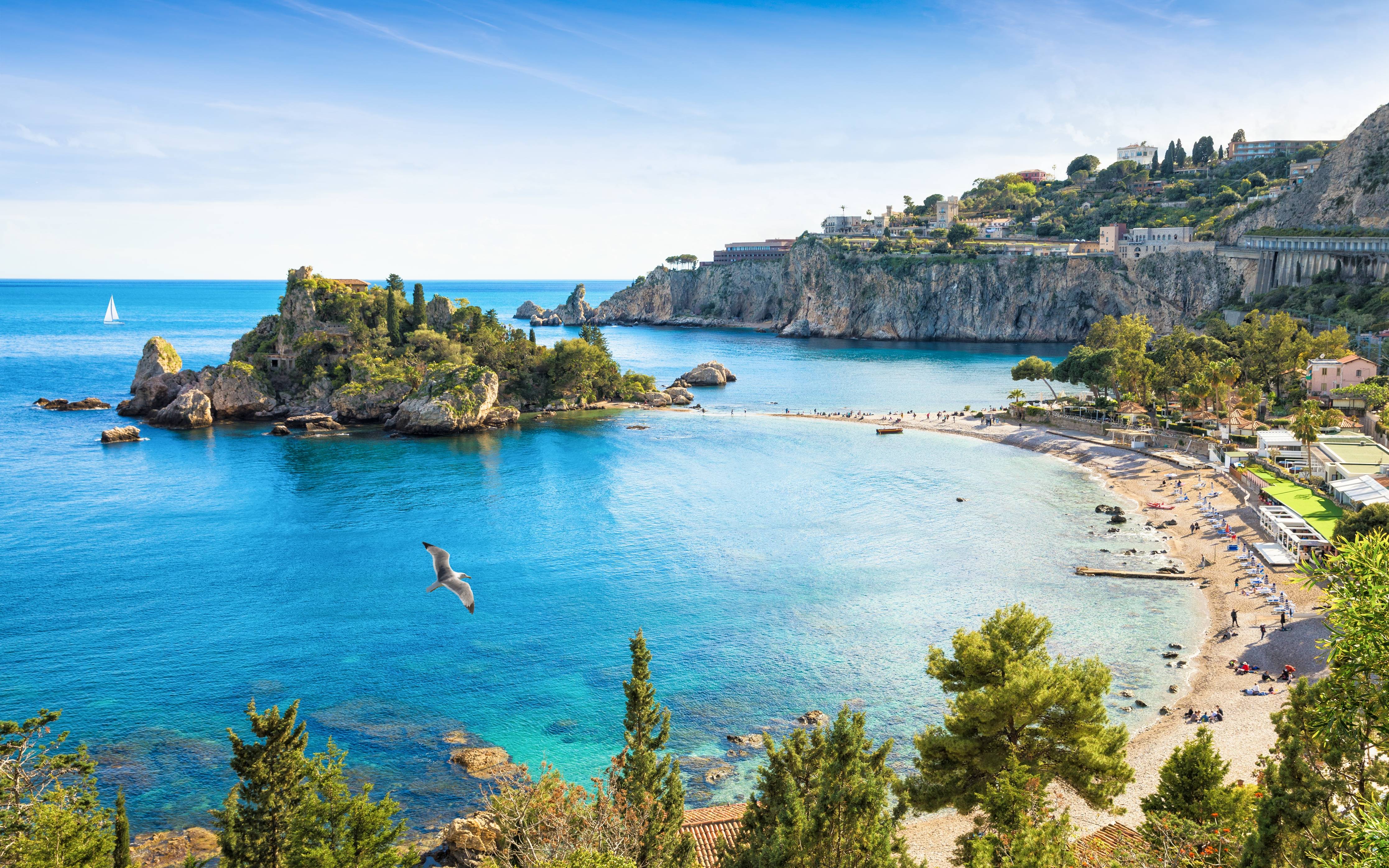 view of isola bella taormina