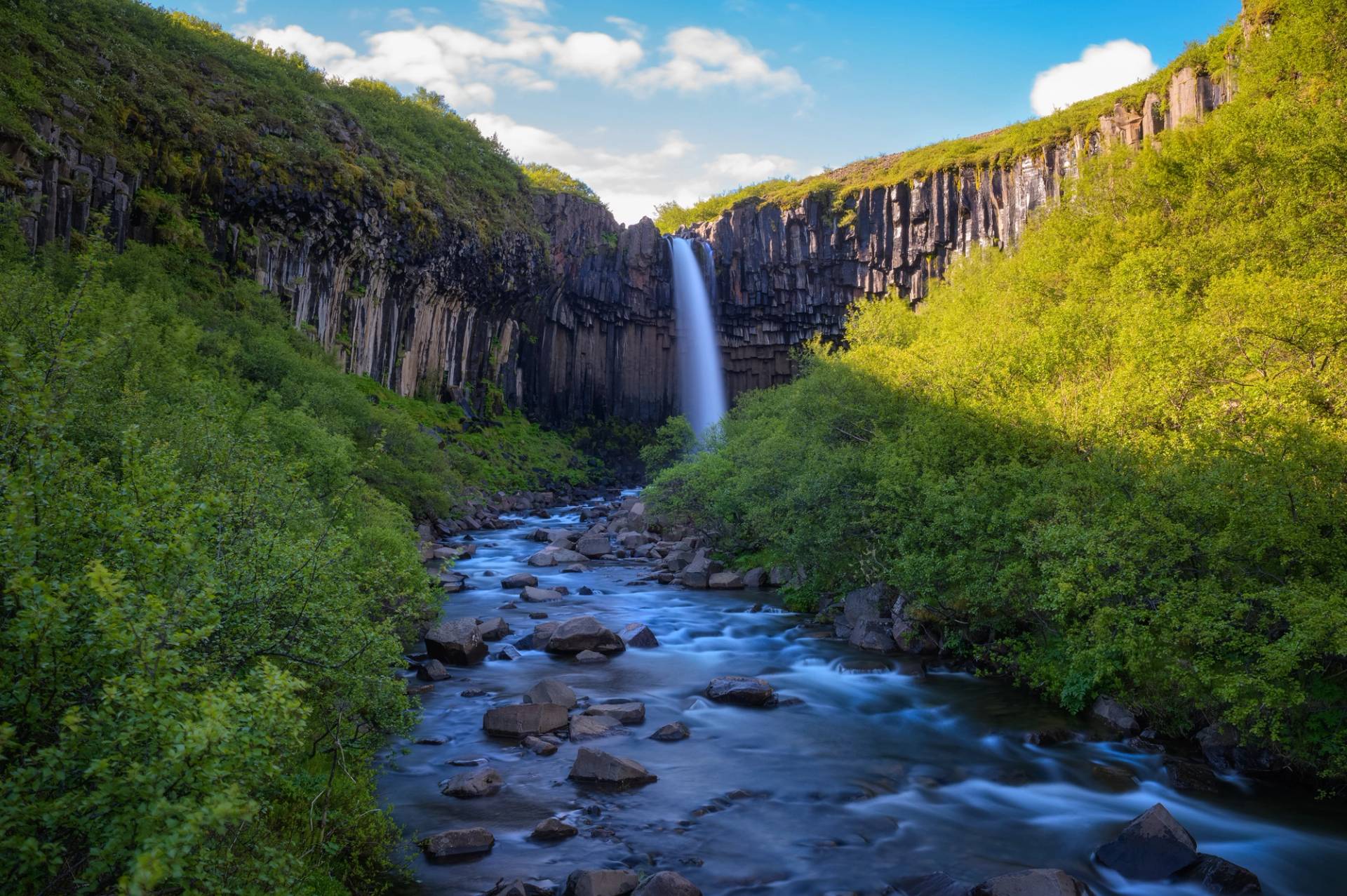cascata in mezzo alla natura