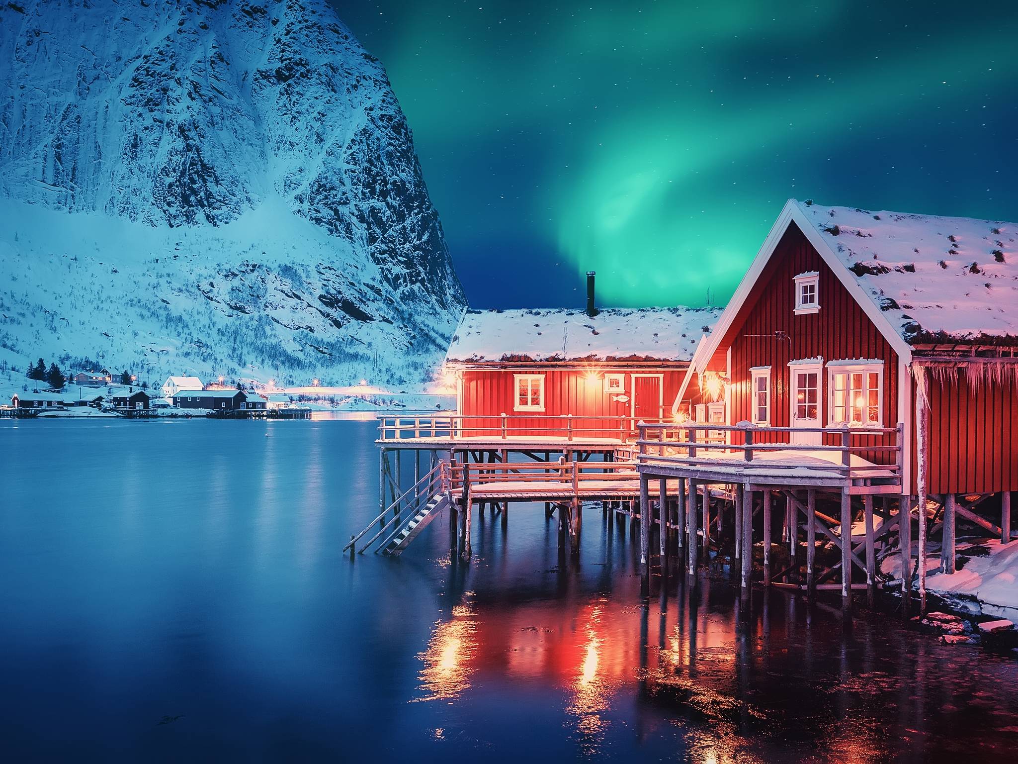 Aurora boreale alle Lofoten cover