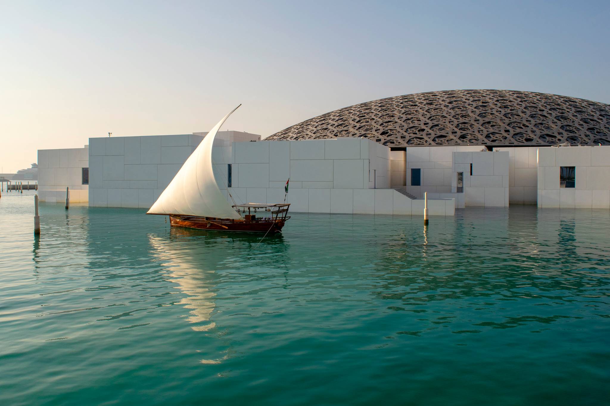 particolare edificio ad abu dhabi