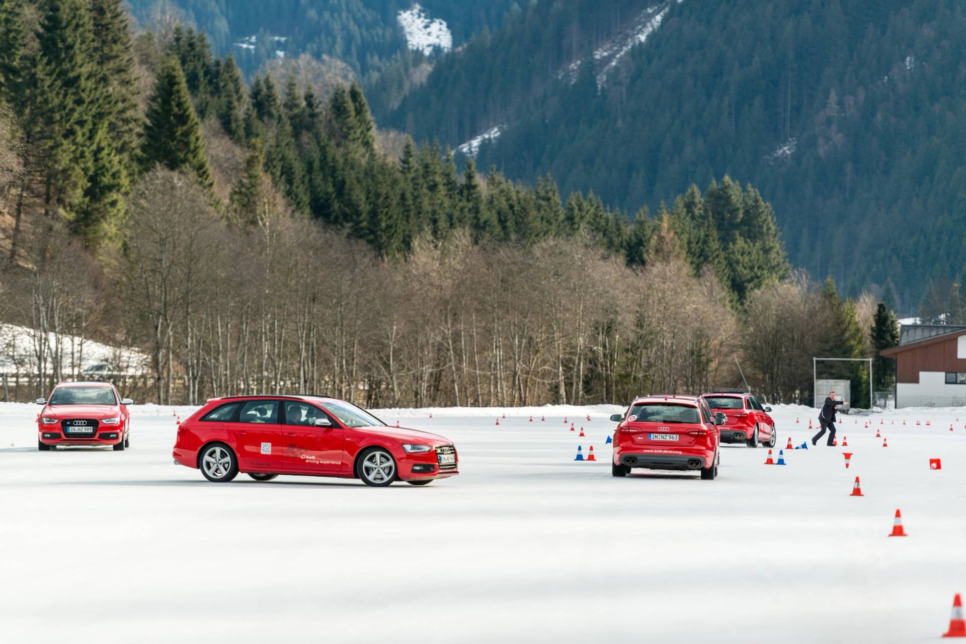 Audi test drive on ice