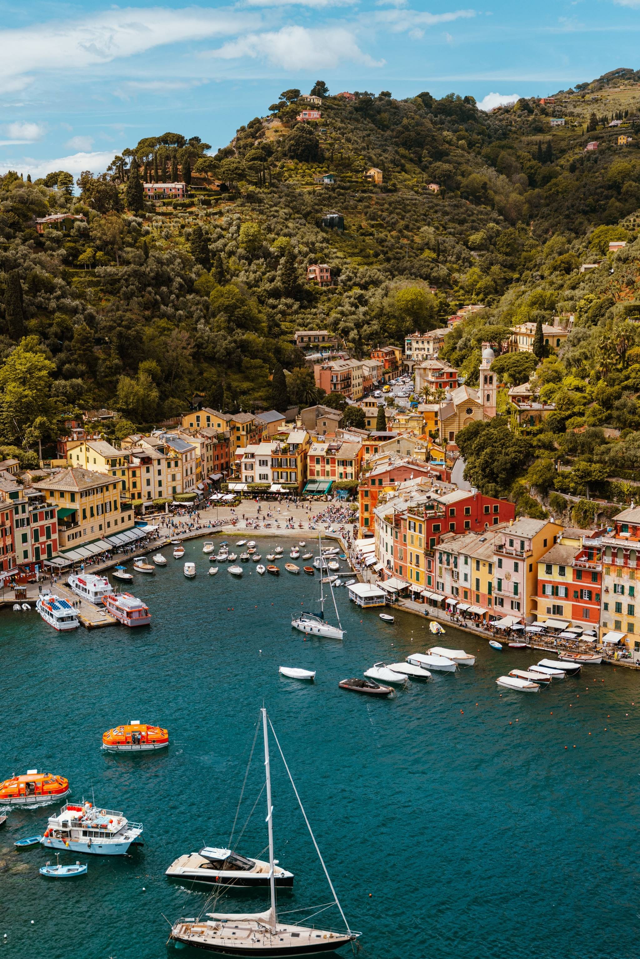 boats in portofino