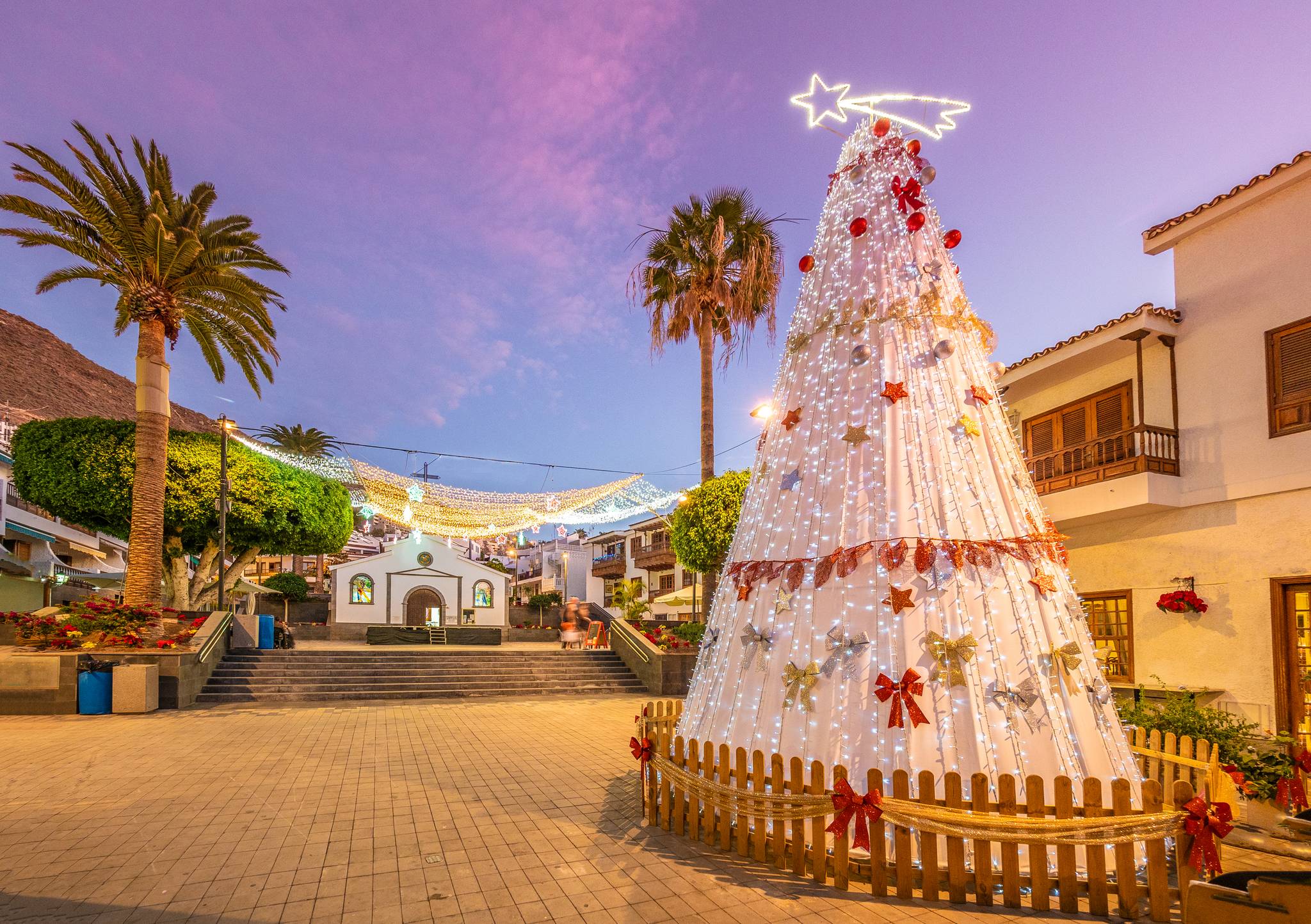 albero di natale a tenerife canarie spagna