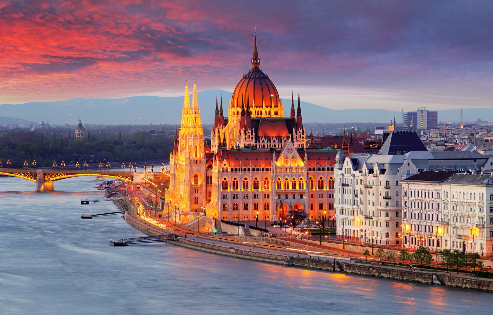 budapest tramonto